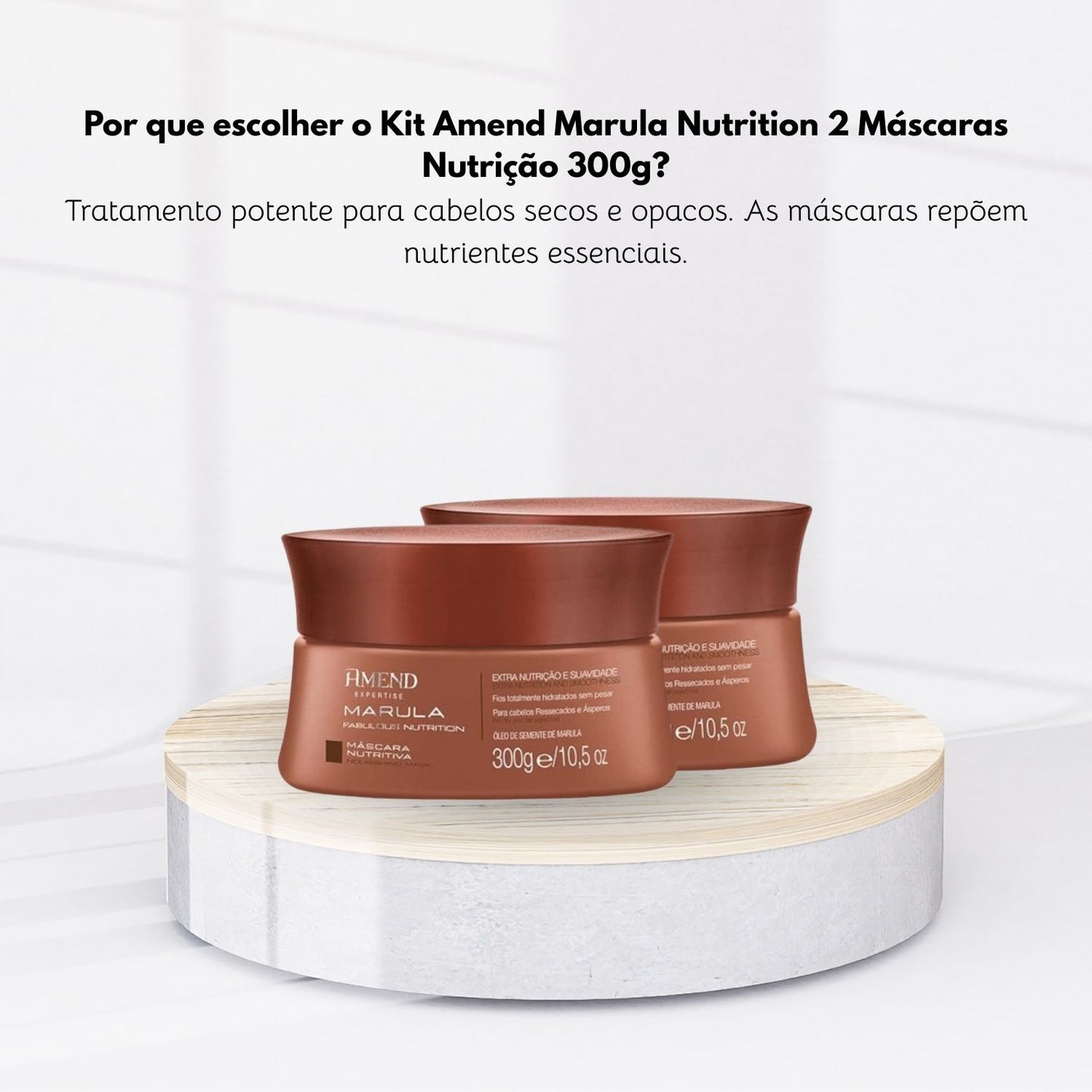 Kit Amend Marula Nutrition 2 Mascaras Nutrição 300 g