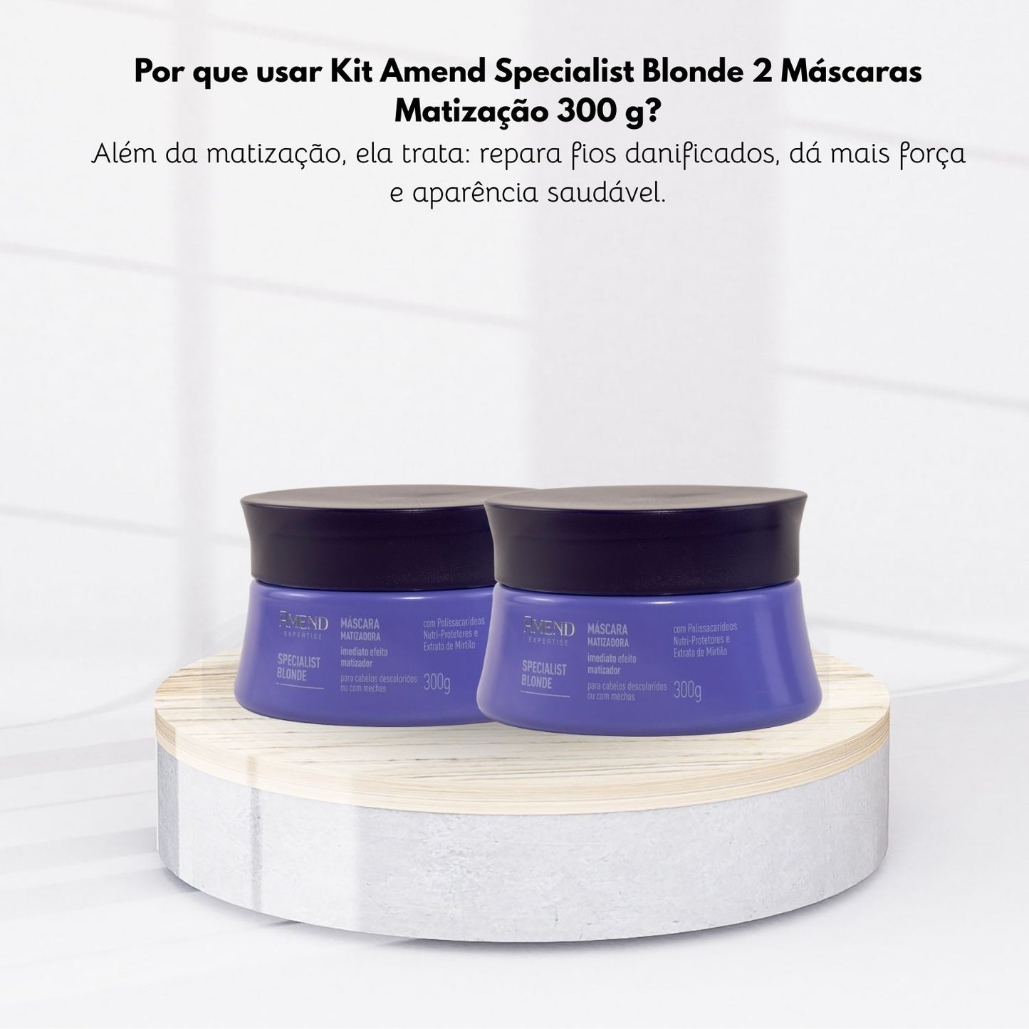 Kit Amend Specialist Blonde Matização 2 Mascaras 300 g