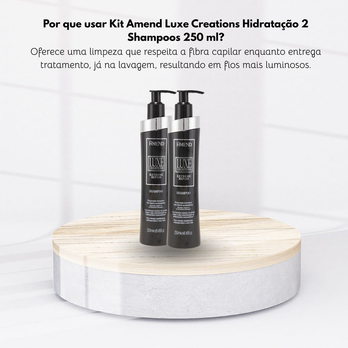 Kit Amend Luxe Creations Hidratação 2 Shampoo 250 ml