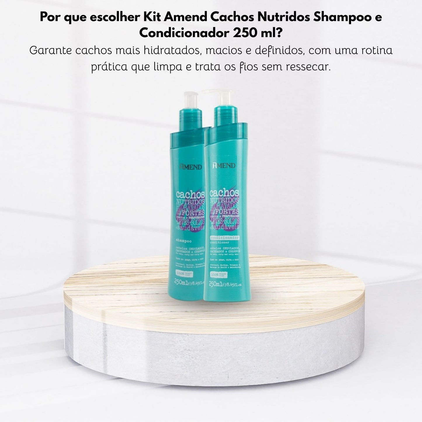 Kit Amend Cachos Nutridos Shampoo Condicionador 250 ml
