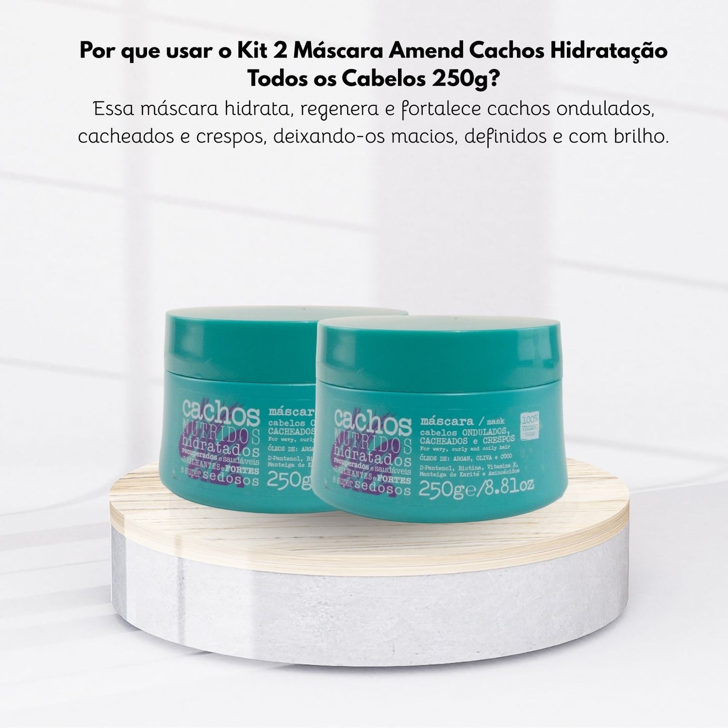 Kit Amend Cachos Nutridos 2 Mascaras 250 g