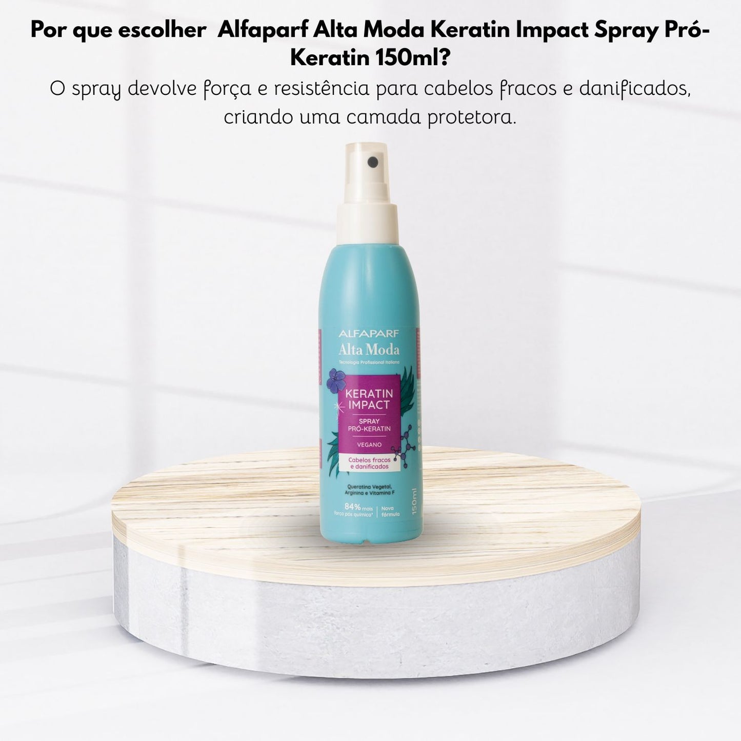 Queratina Alfaparf Alta Moda Keratin Impact Cabelos Danificados 150 ml
