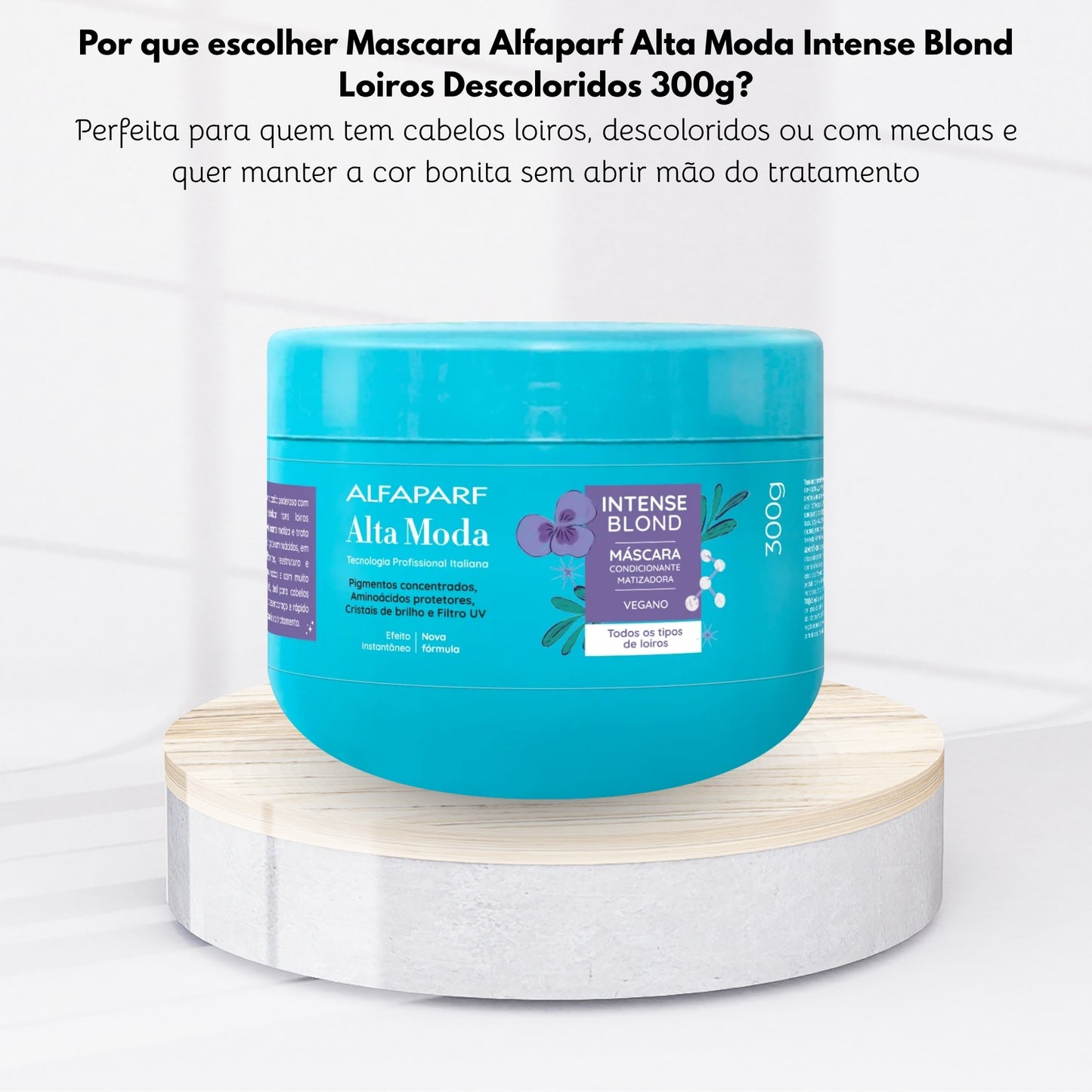 Mascara Alfaparf Alta Moda Intense Blond Loiros Descoloridos 300 g