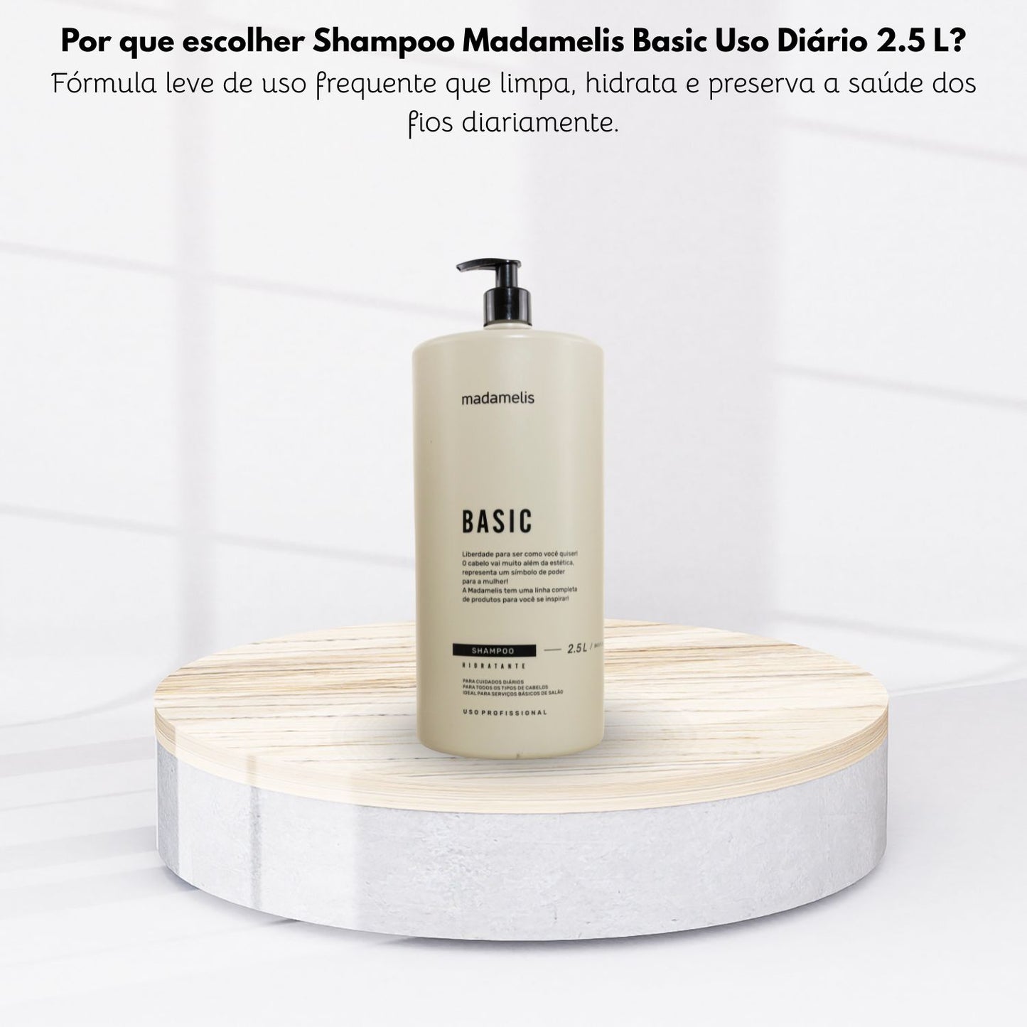 Shampoo Madamelis Basic Uso Diario 2.5 L