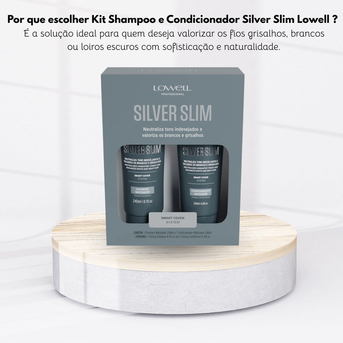 Kit Matizador lowell Silver Slim Neutralizador