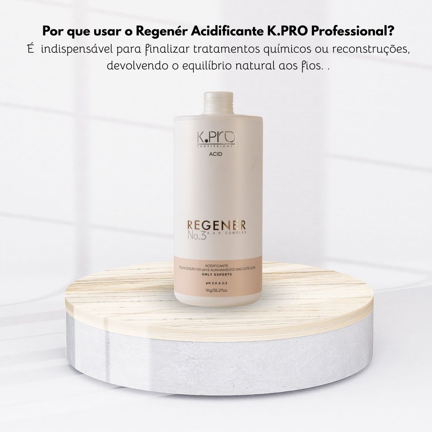 Acidificante K Pro Regenér Selagem Cuticular Brilho 1 L