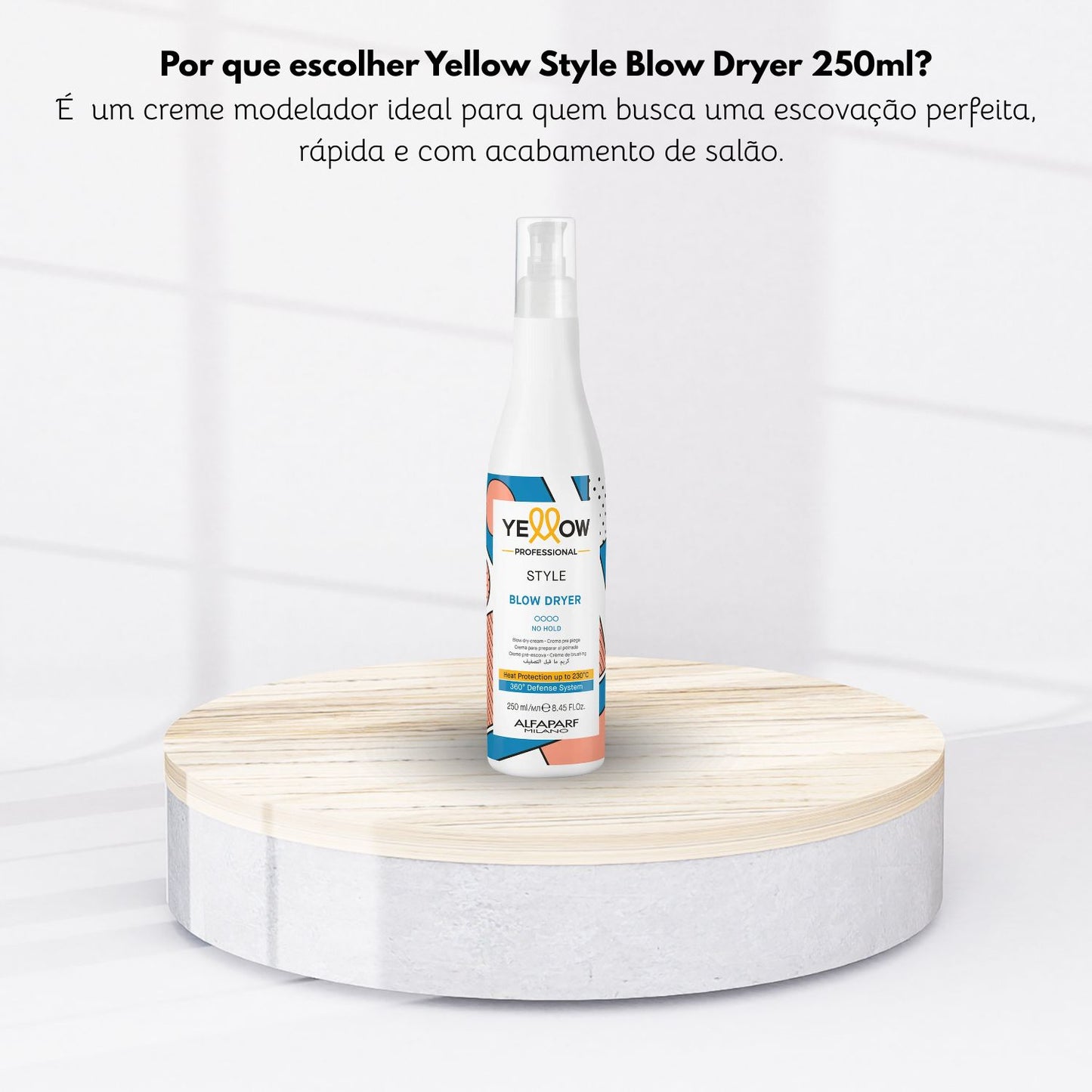Finalizador Yellow Style Blow Dryer Proteção Térmica 250 ml