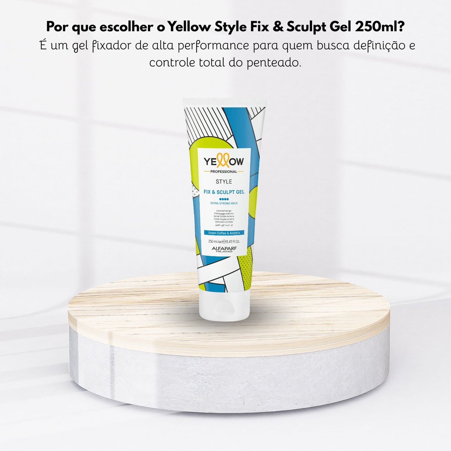 Gel Finalizador Yellow Style Fix & Sculpt Fixação 250 ml