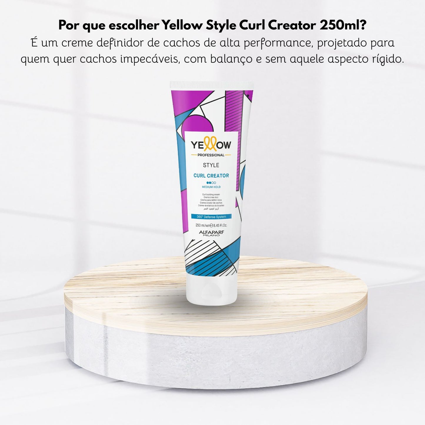 Creme Pentear Yellow Style Curl Creator Definição Cachos 250 ml