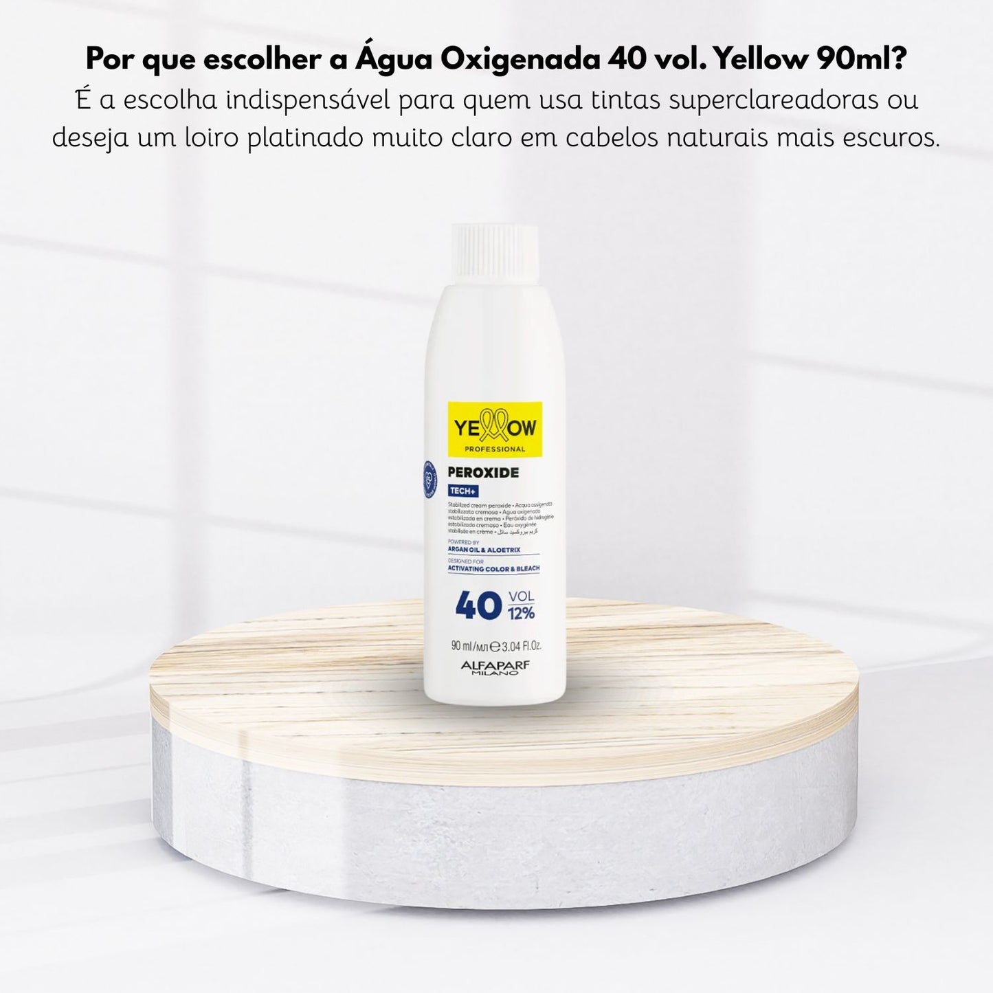 Água Oxigenada Yellow Peroxide 40 Volumes Clareamento 90 ml