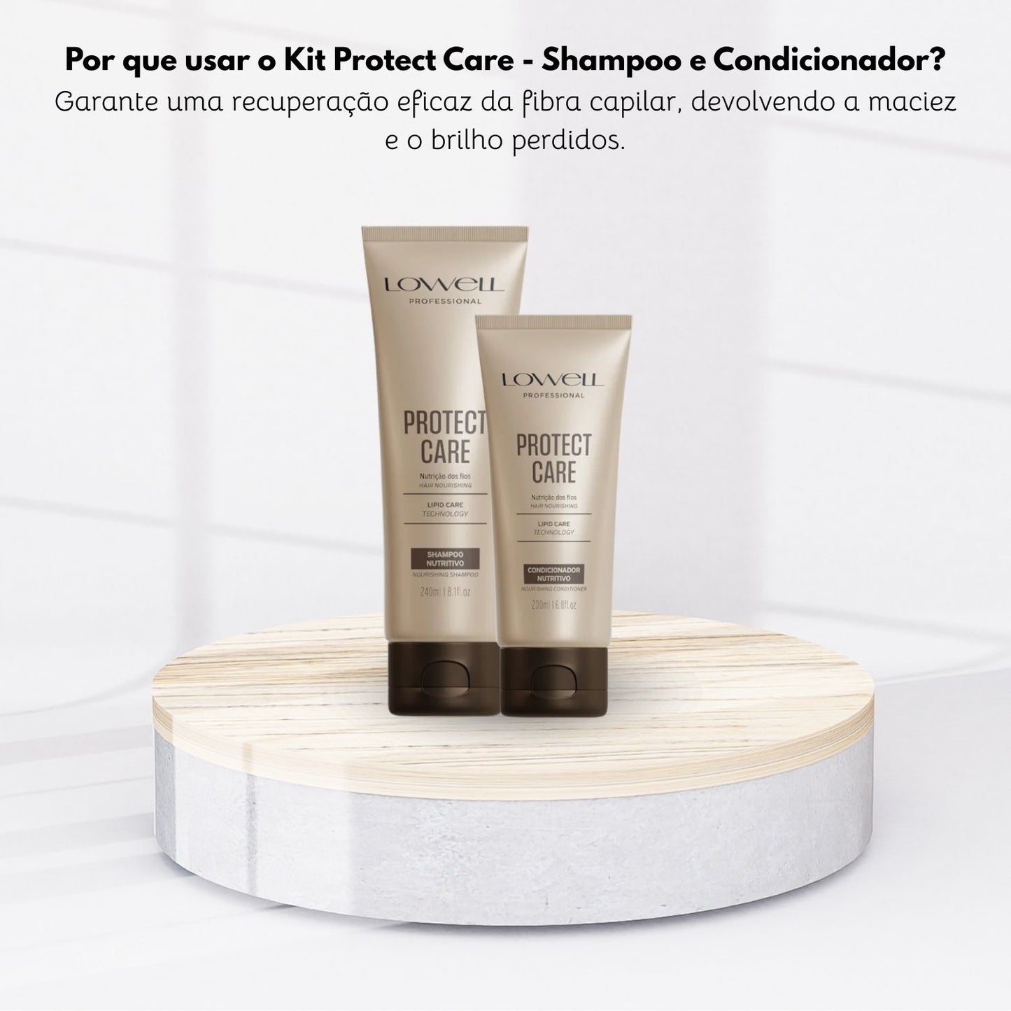 Kit Shampoo Condicionador Lowell Protect Care Home care