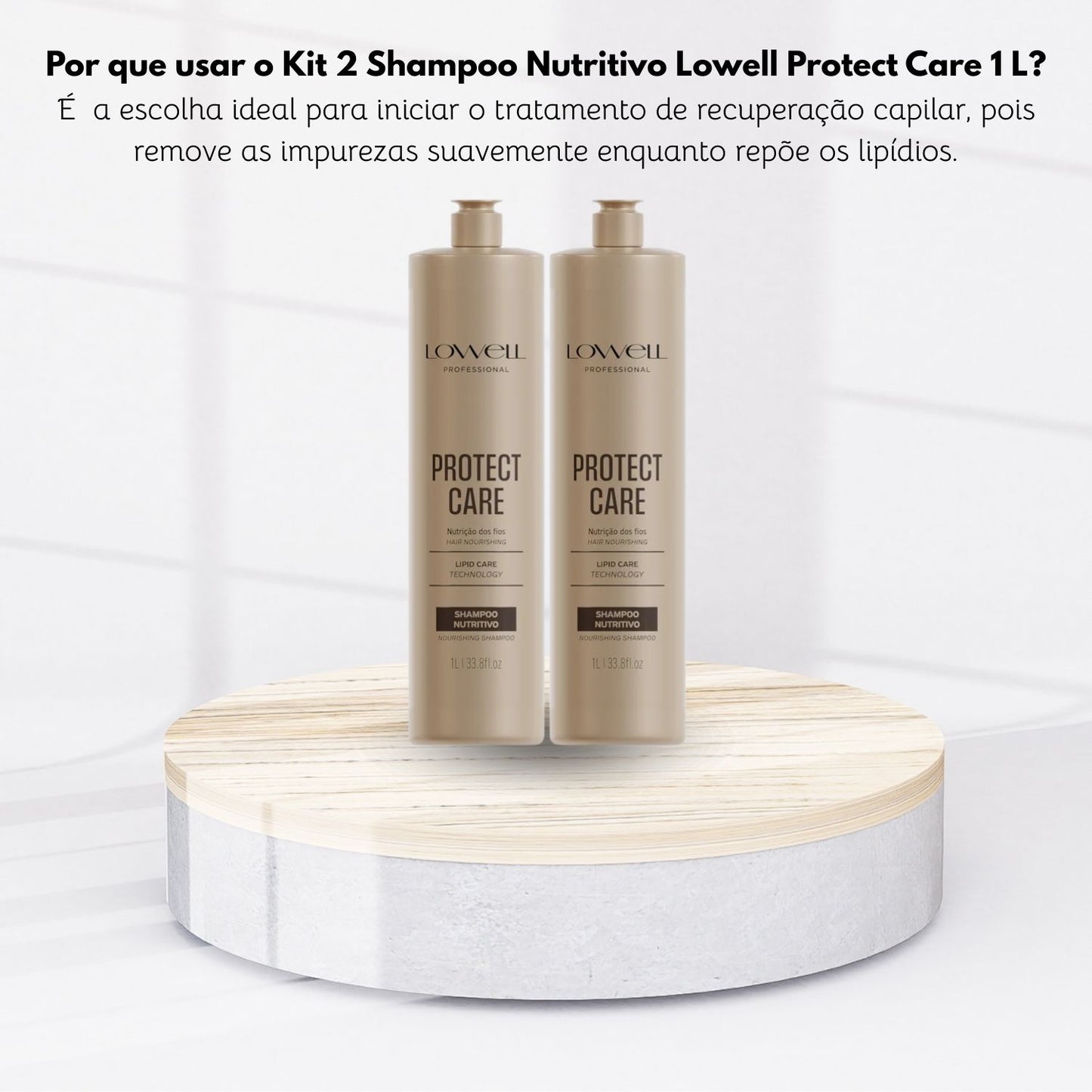 Kit Shampoo Lowell Protect Care Tratamento Diário Salon Duo