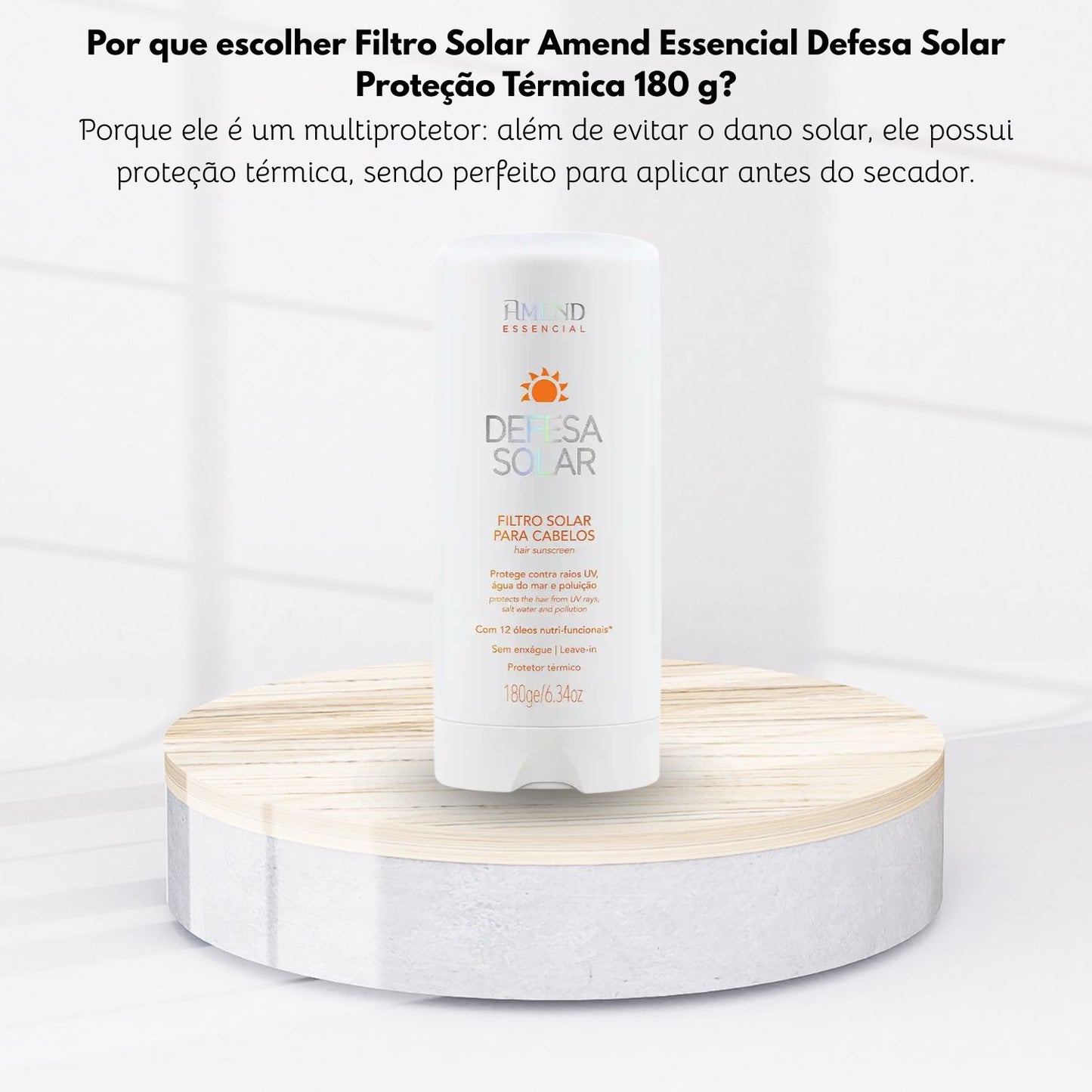 Filtro Solar Amend Essencial Defesa Solar Proteção Térmica 180 g