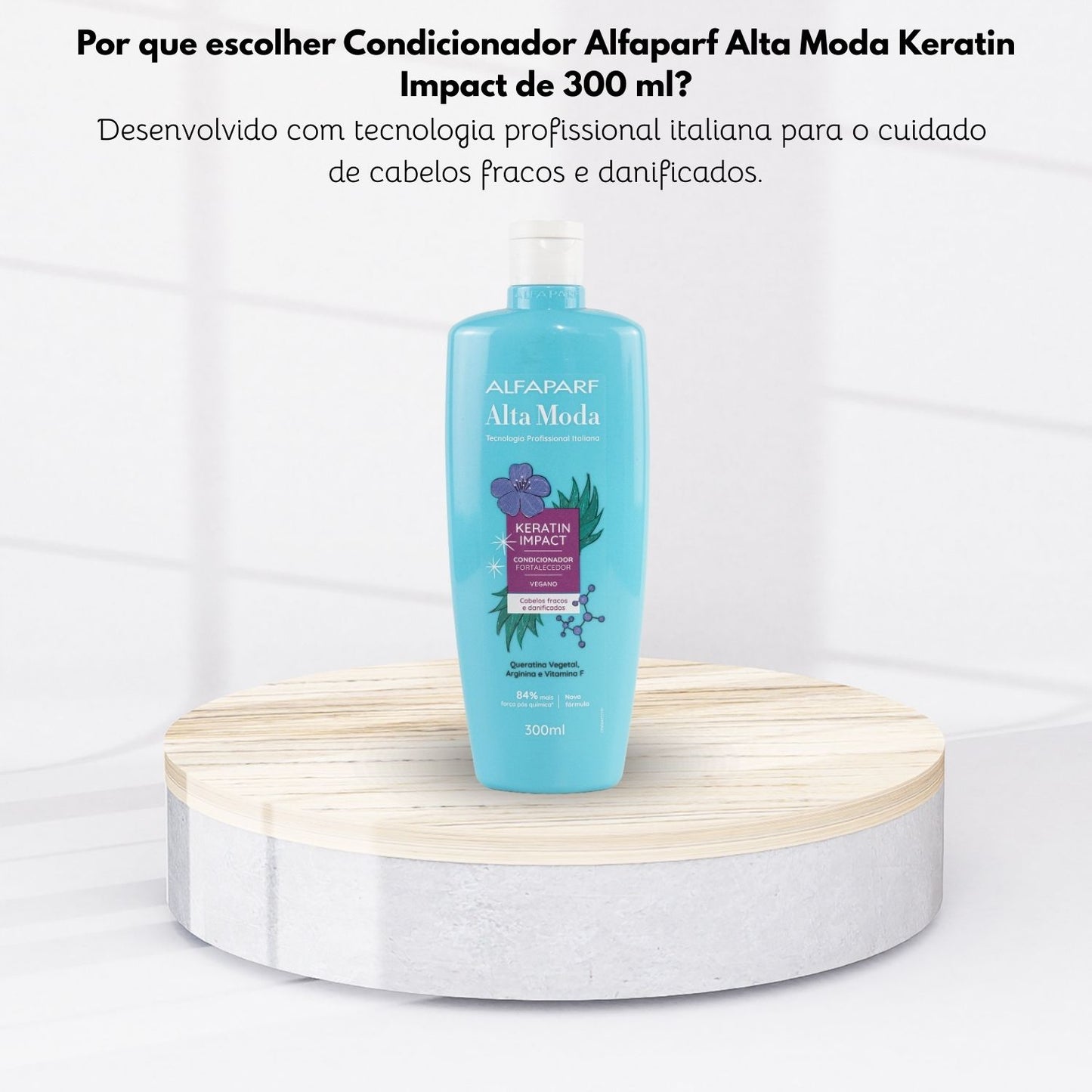 Condicionador Alfaparf Alta Moda Keratin Impact Reconstrução 300 ml