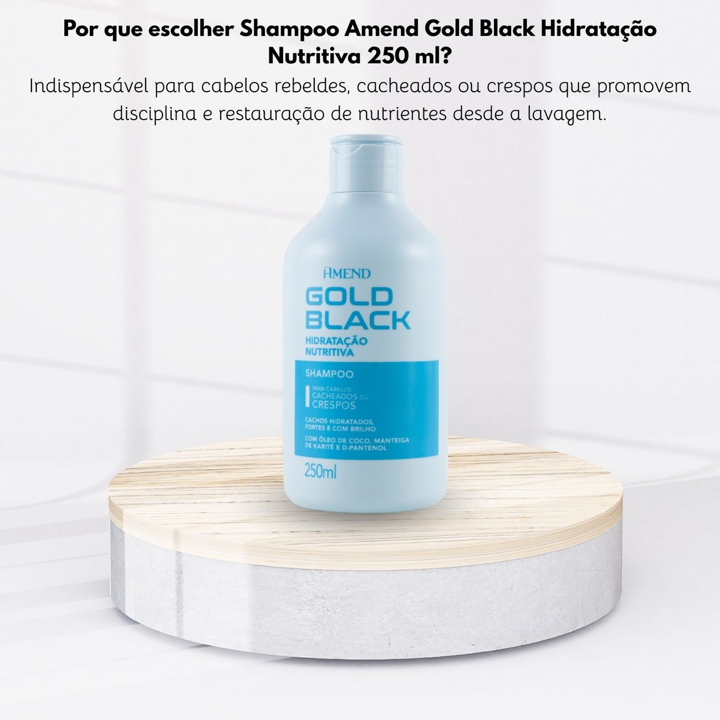 Shampoo Amend Gold Black Hidratação Nutritiva 250 ml