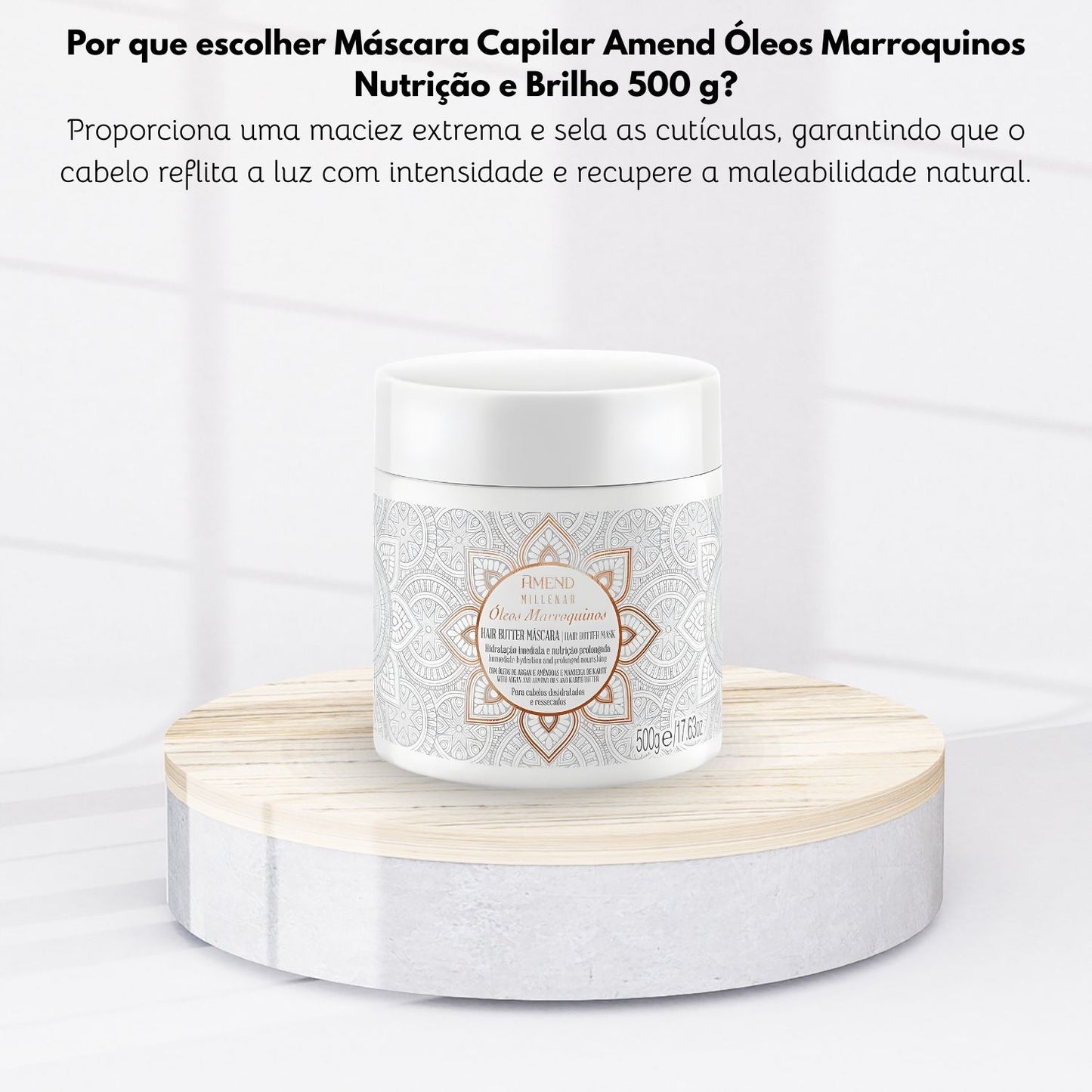 Máscara Hair Butter Amend Millenar Óleos Marroquinos 500 g