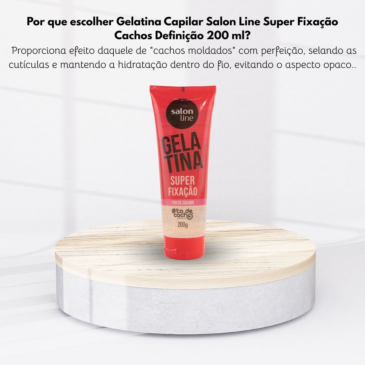 Gelatina Capilar Salon Line Super Fixação Cachos Definição 200 ml