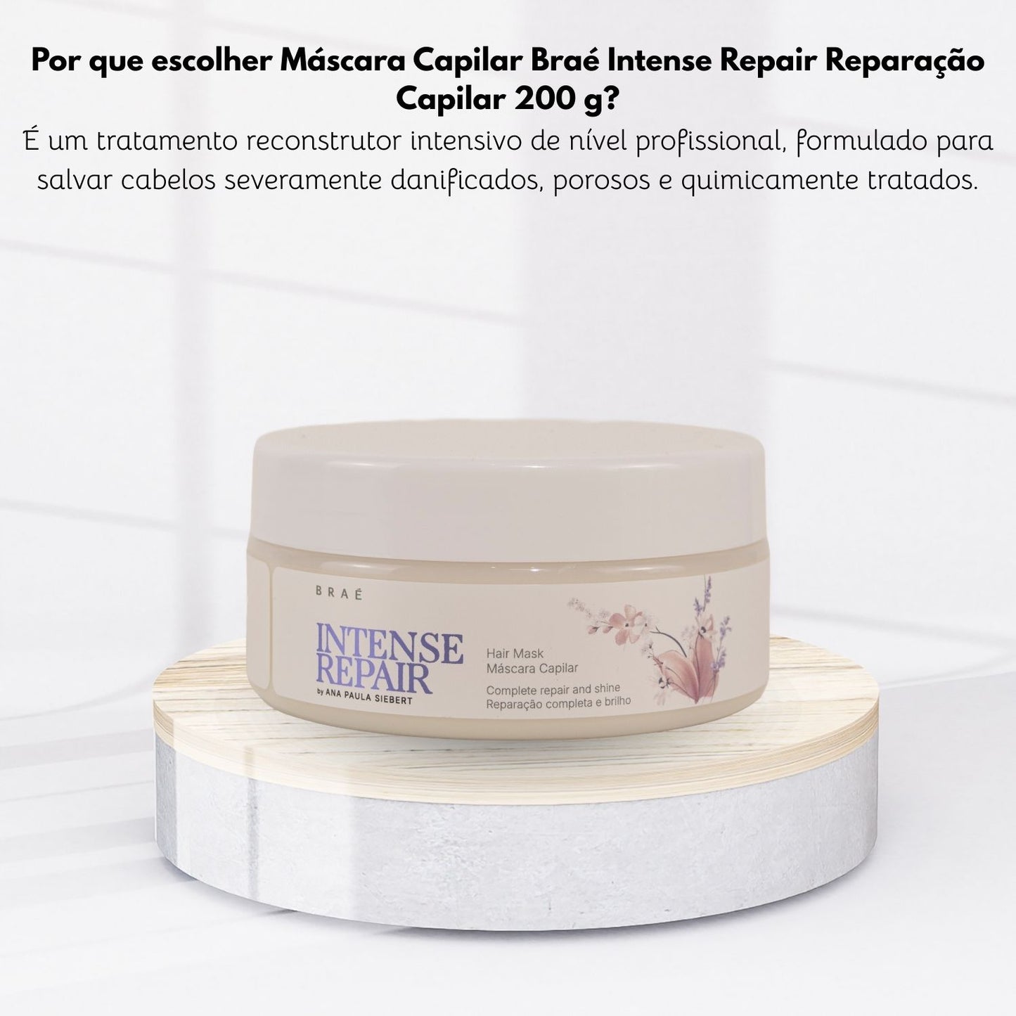 Máscara Capilar Braé Intense Repair Reparação Capilar 200 g