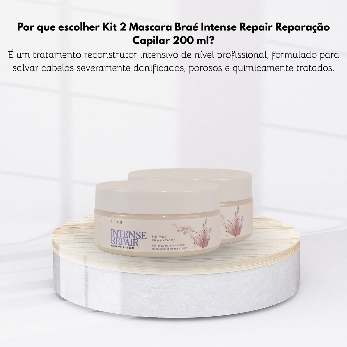 Kit Braé Intense Repair Máscaras Reparação Duo