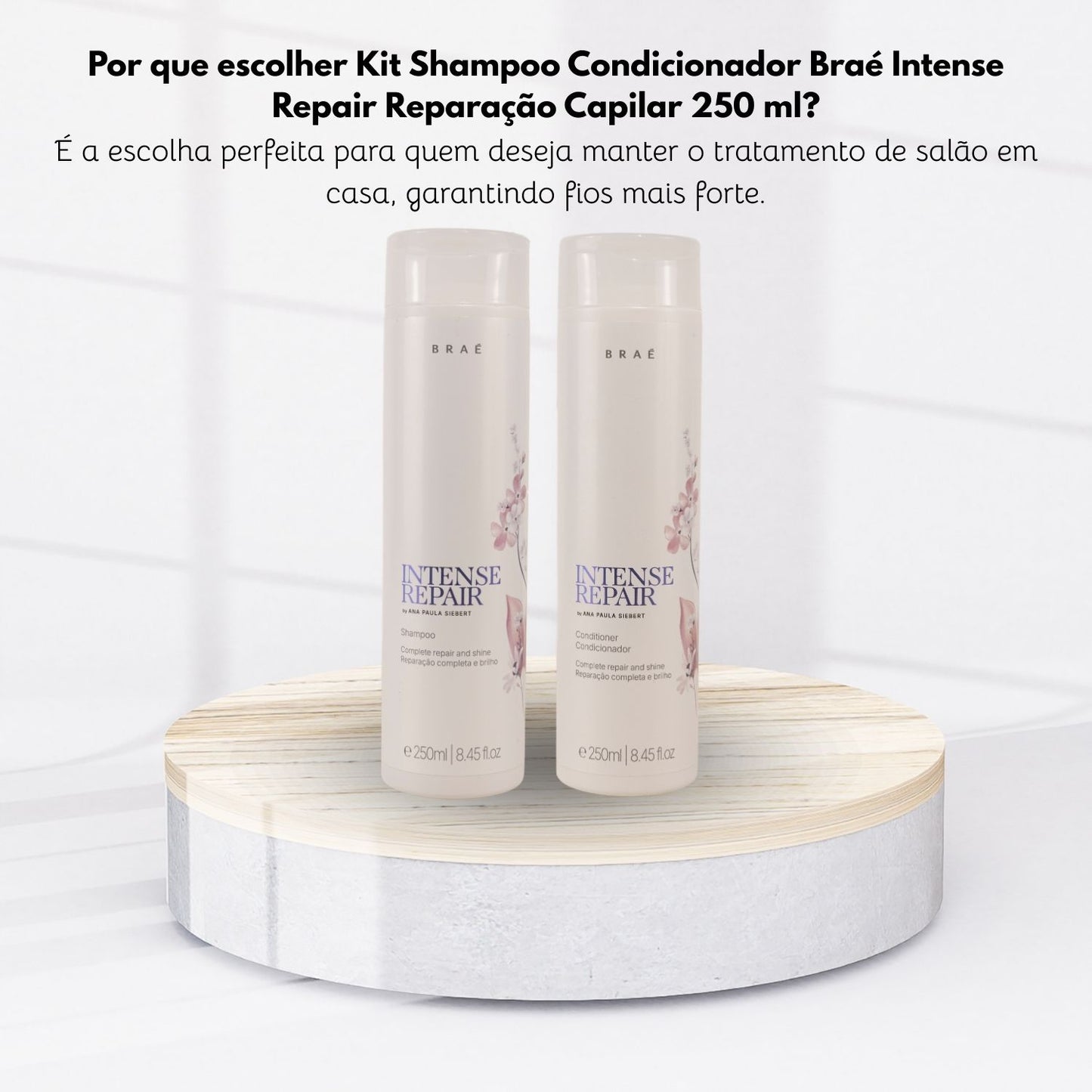 Kit Braé Intense Repair Shampoo + Condicionador Duo