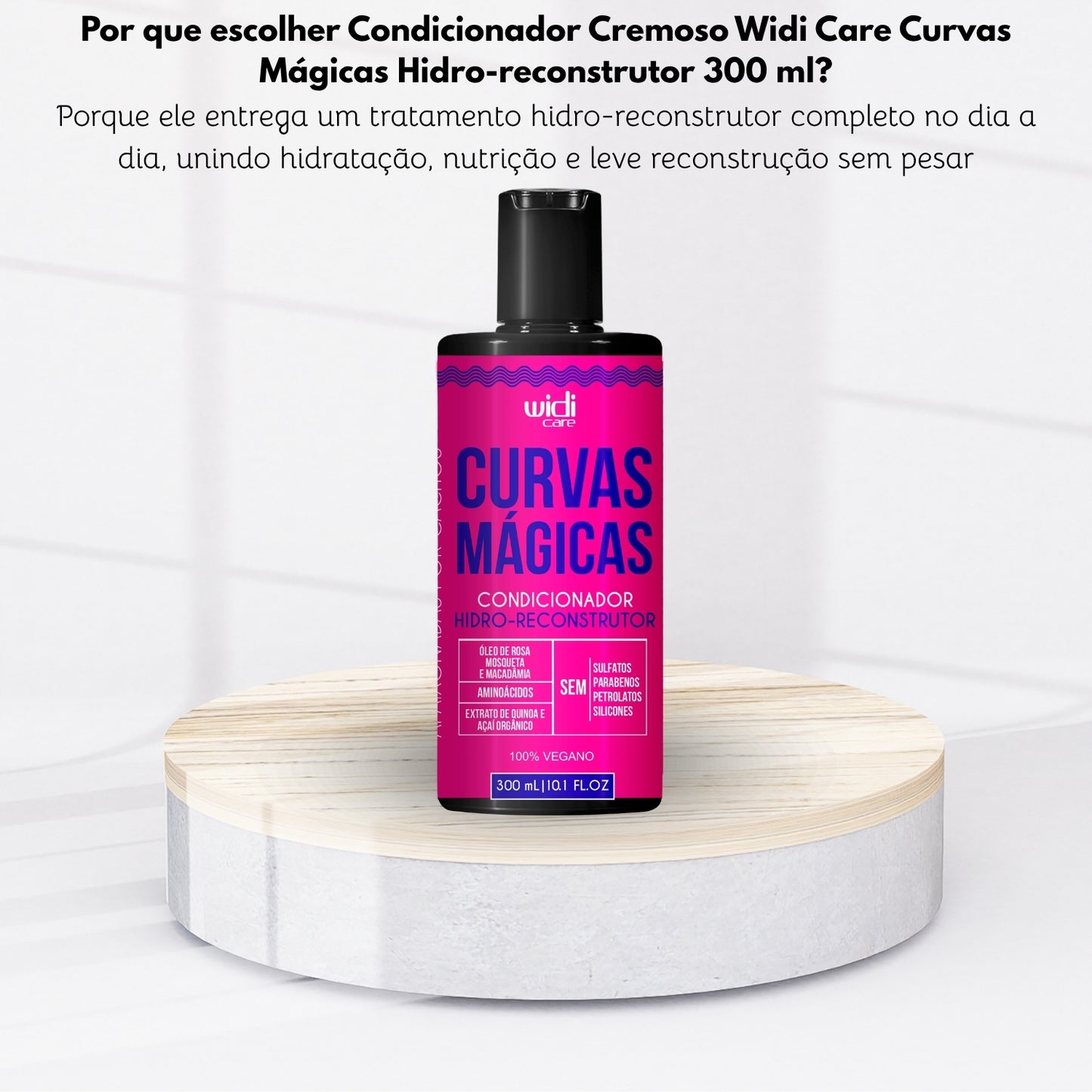 Condicionador Cremoso Widi Care Curvas Mágicas Hidro-reconstrutor 300 ml