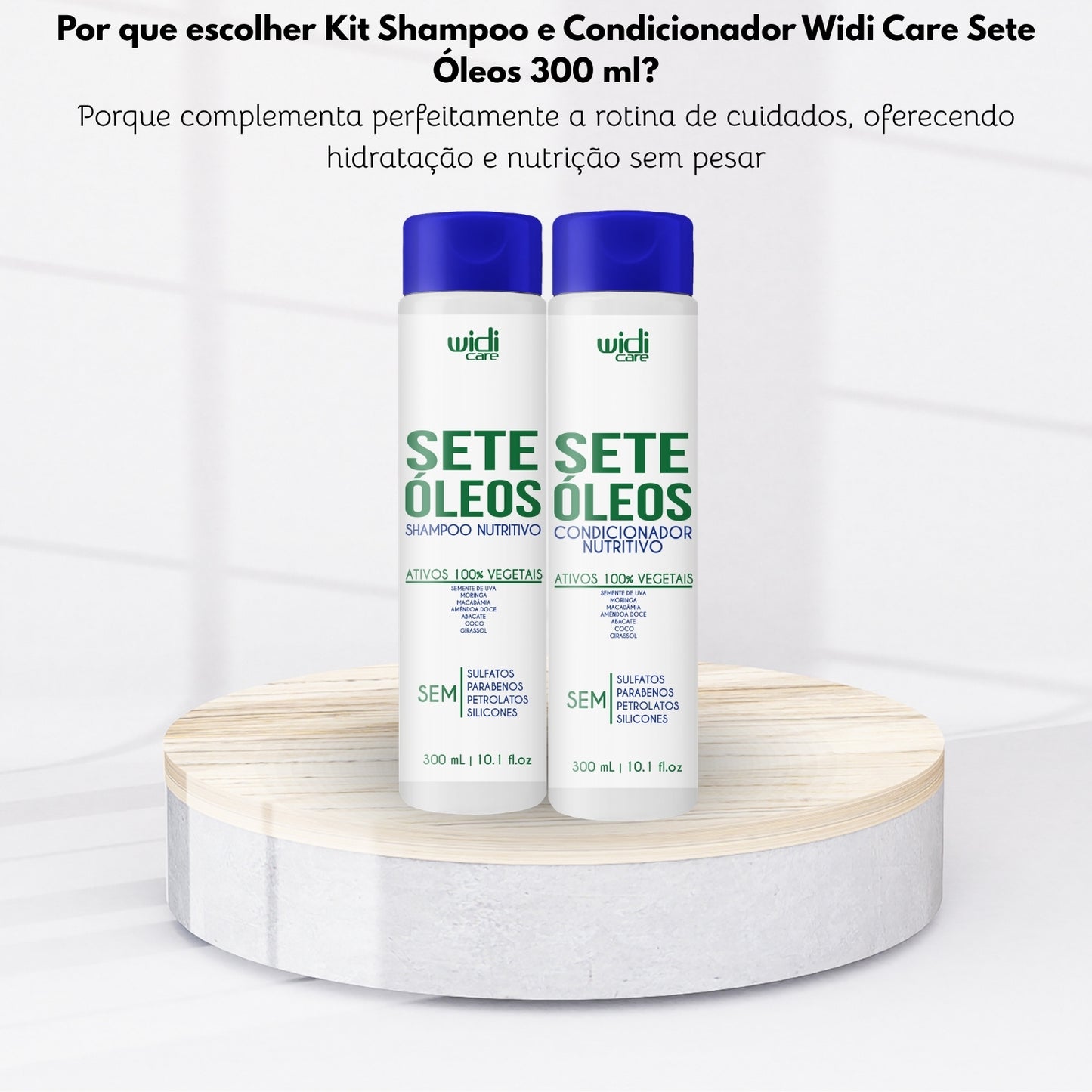 Kit Shampoo e Condicionador Widi Care Sete Óleos 300 ml