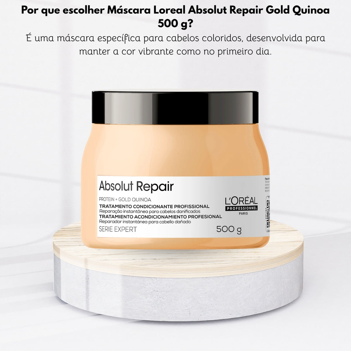 Máscara Loreal Absolut Repair Gold Quinoa 500 g