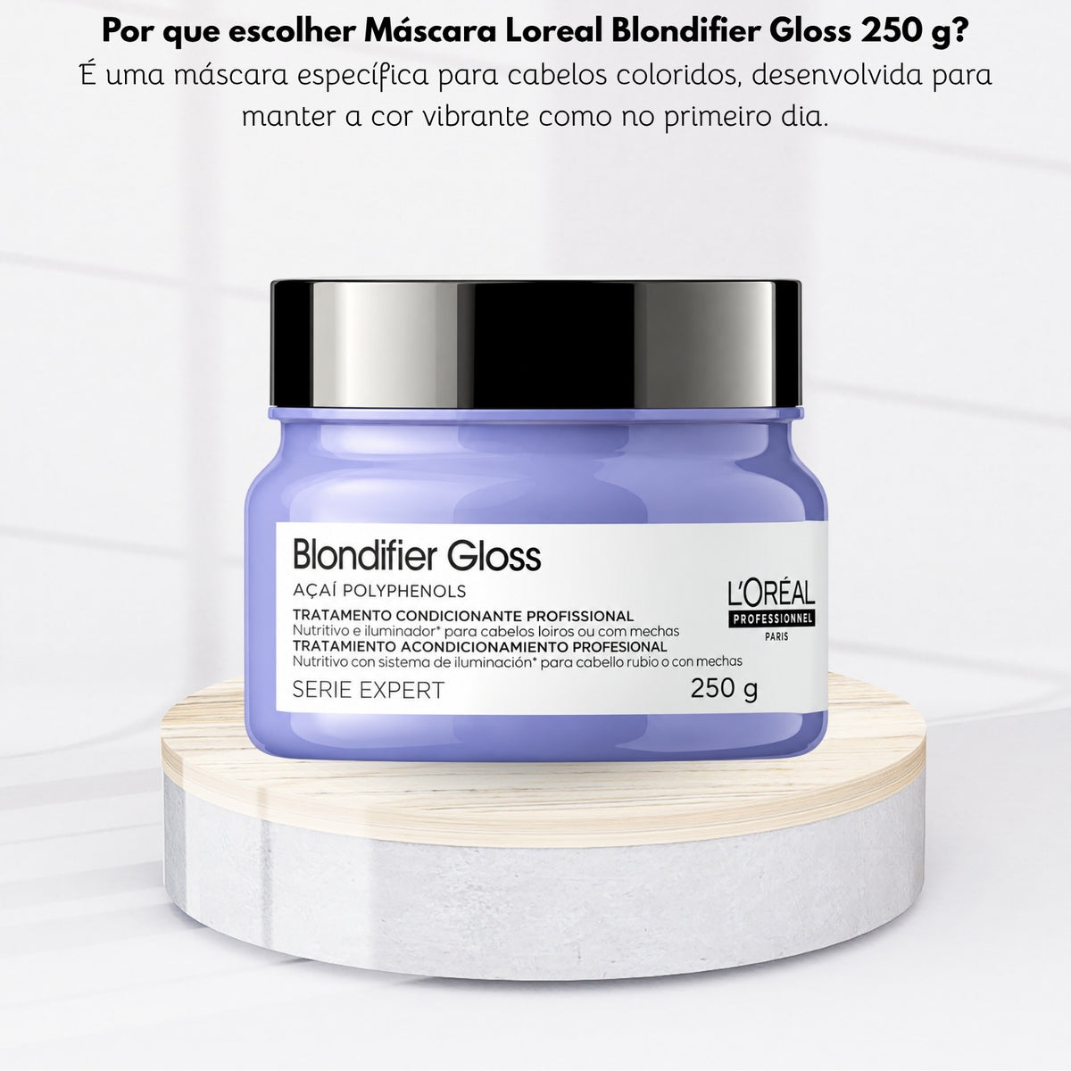 Máscara Loreal Blondifier Gloss 250 g