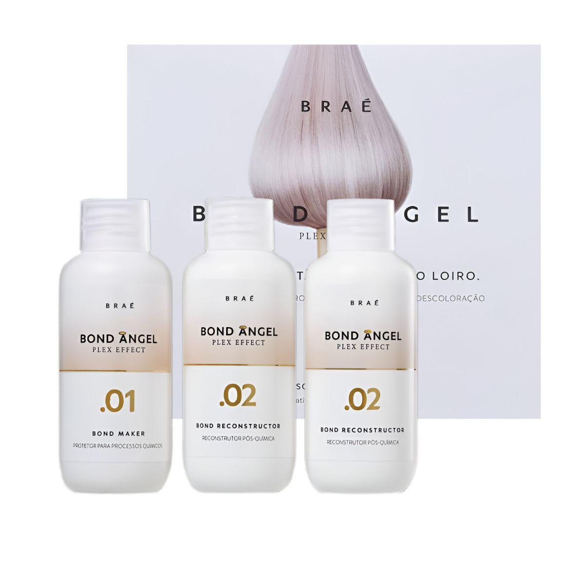 Kit Braé Bond Angel Protetor 1 x 100 ml e Reconstrutor 2 x 100 ml