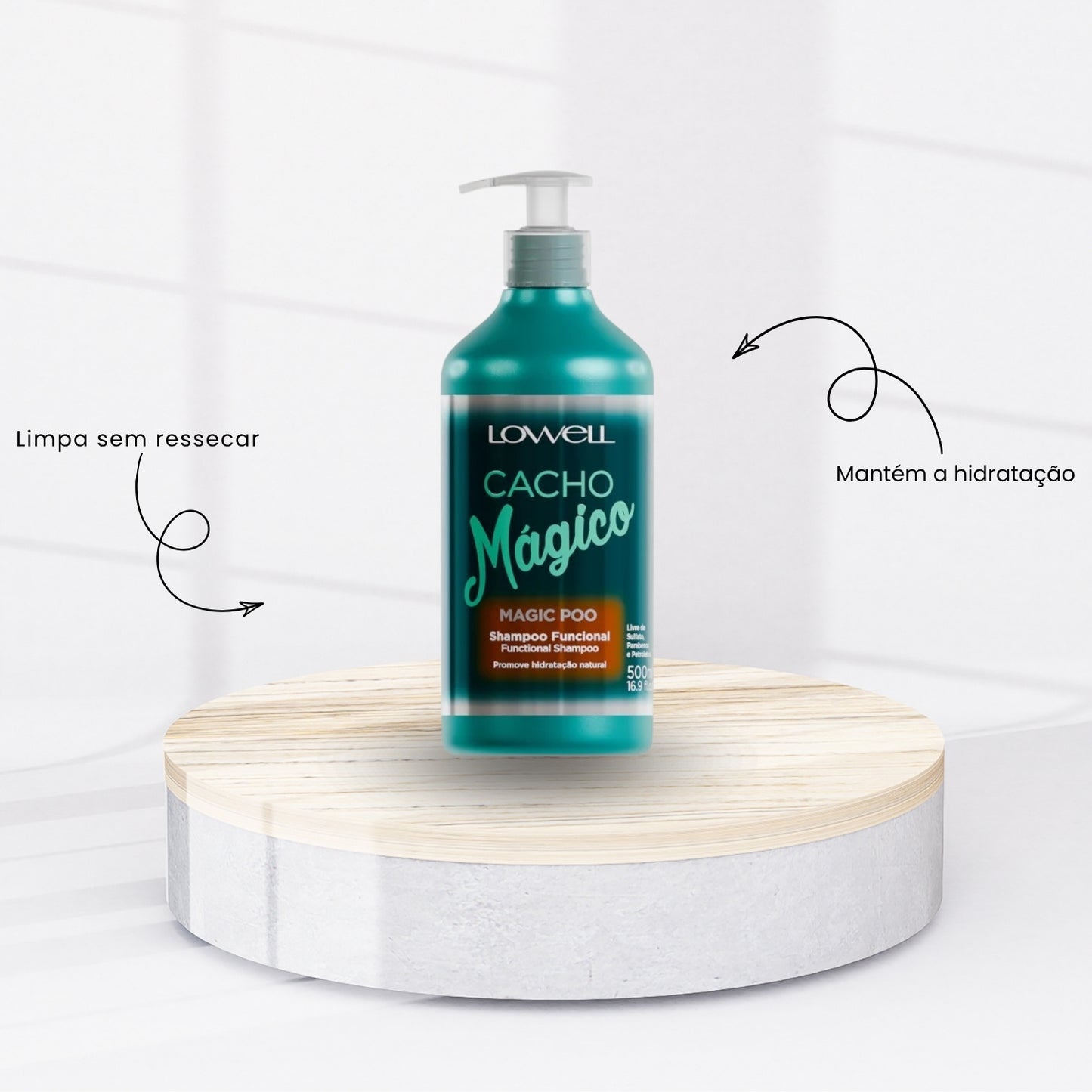 Kit Lowell Cacho Mágico Shampoo 500 ml + Máscara 450 g + Ativador 500 ml