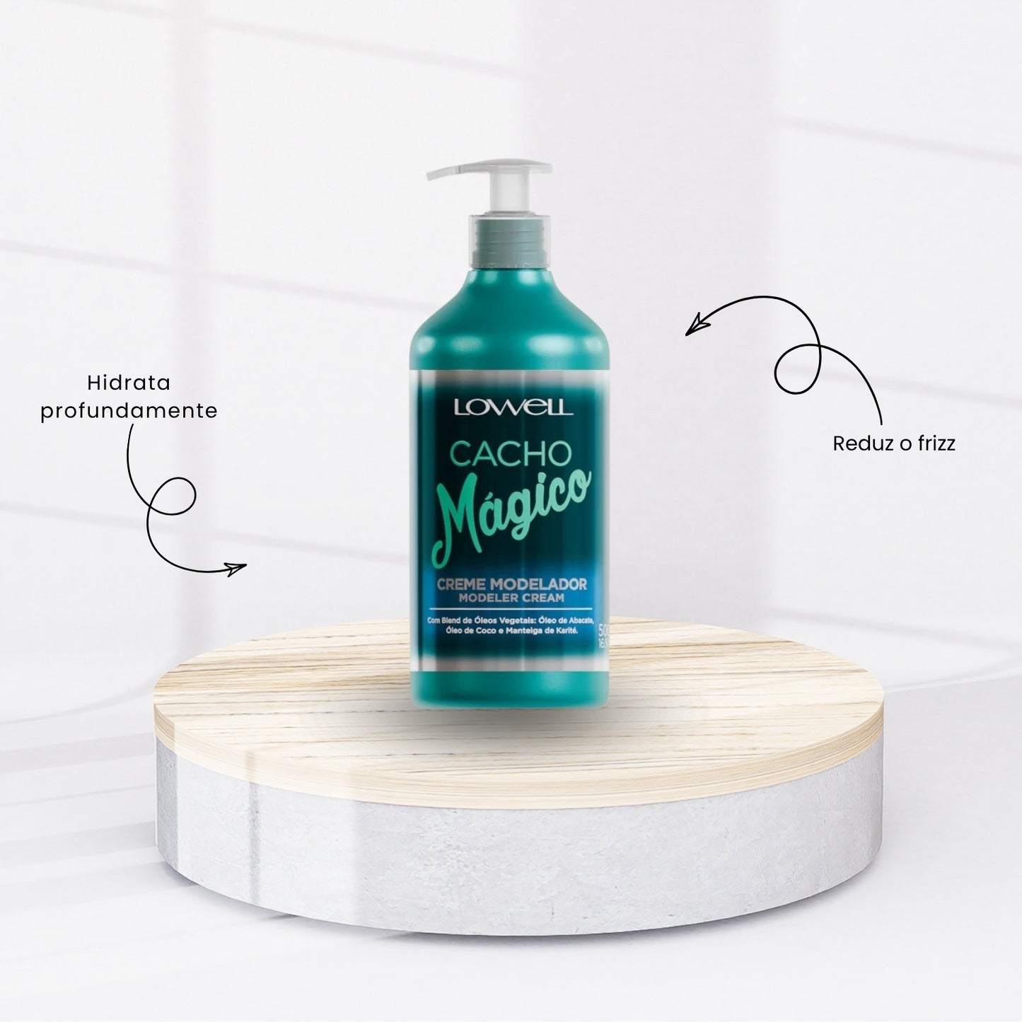 Kit Lowell Cacho Mágico Shampoo 500 ml + Máscara 450 g + Ativador 500 ml