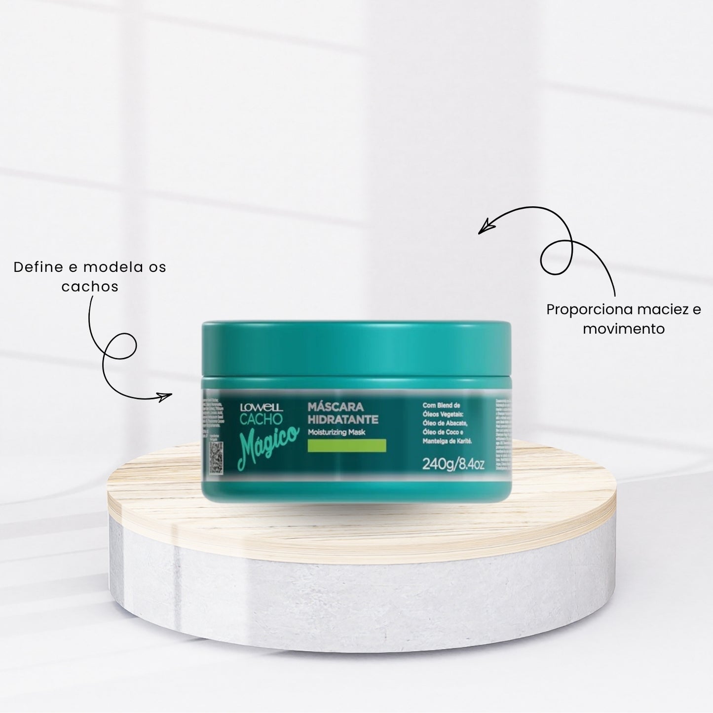 Kit Lowell Cacho Mágico Shampoo 500 ml + Máscara 450 g + Ativador 500 ml