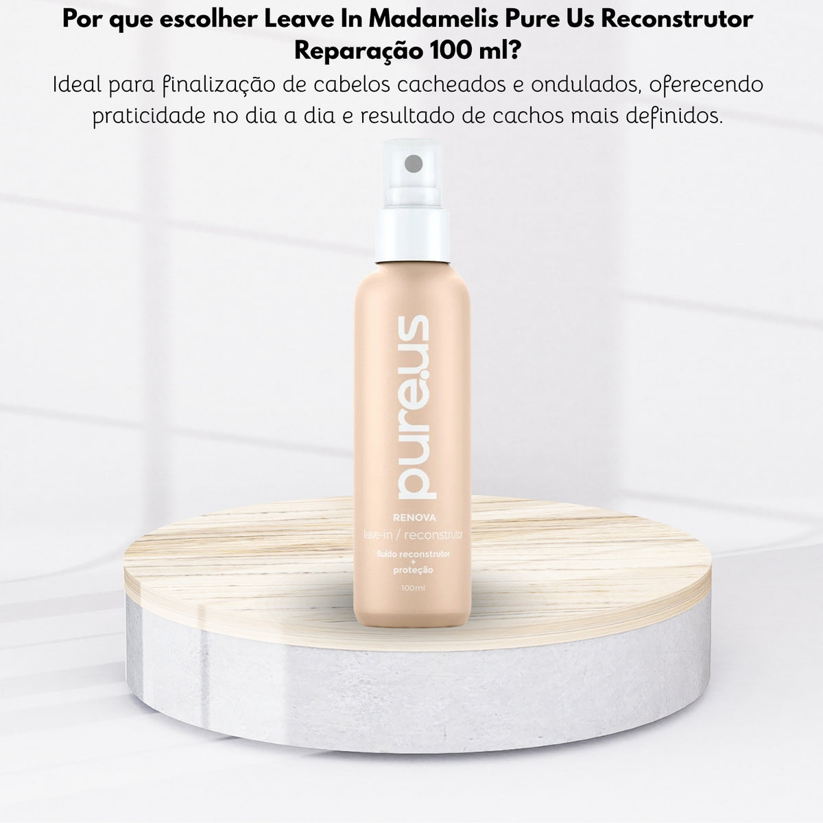 Leave In Madamelis Pure Us Reconstrutor Reparação 100 ml