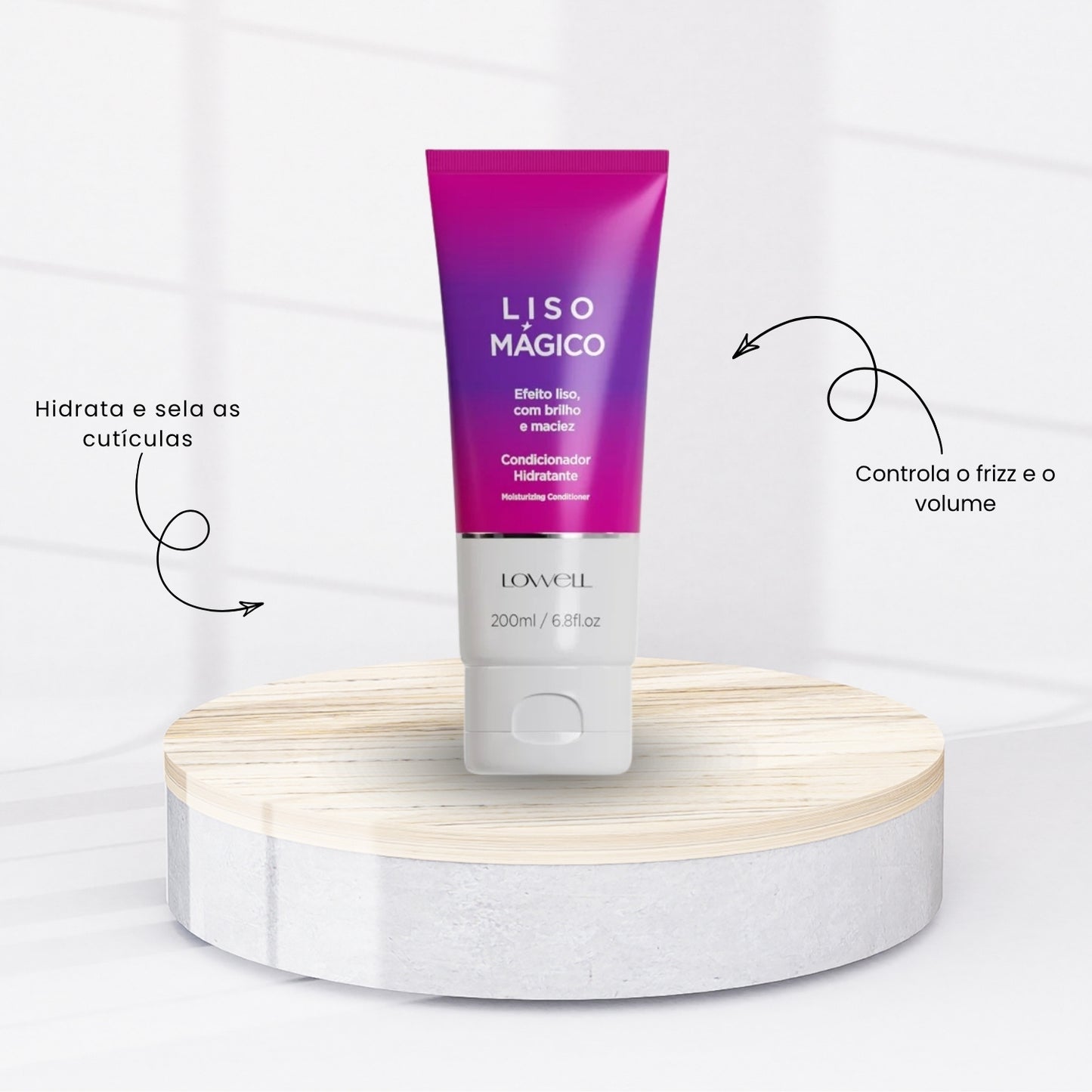Kit Lowell Keeping Liss Liso Mágico Shampoo 240 ml + Condicionador 200 ml