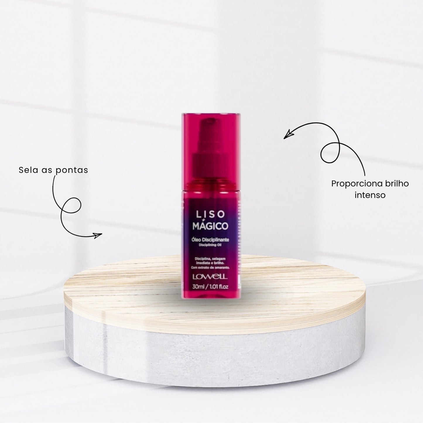 Kit Lowell Keeping Liss Liso Mágico Shampoo + Condicionador + Termoativo + Oleo Capilar