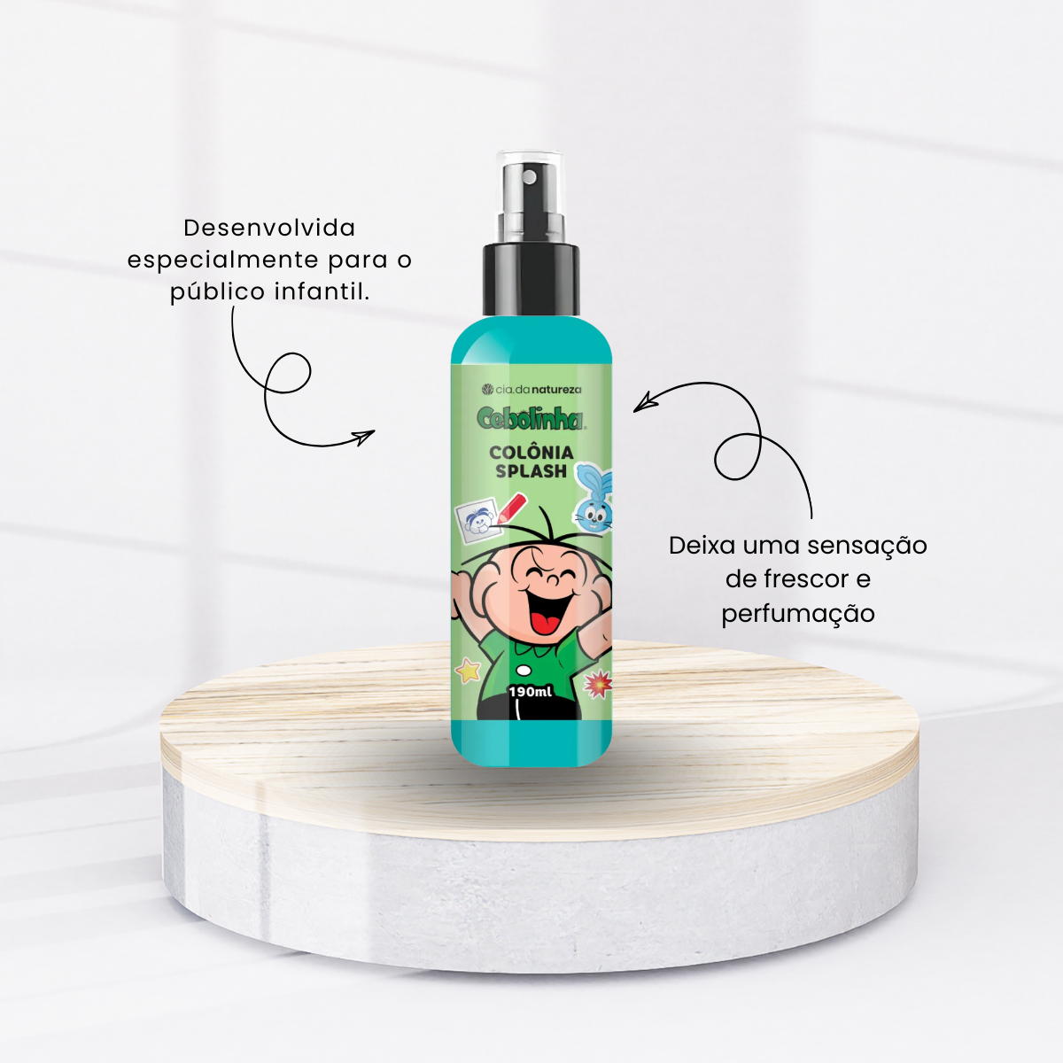 Cia da Natureza Cebolinha Kids Colonia Splash 190ml