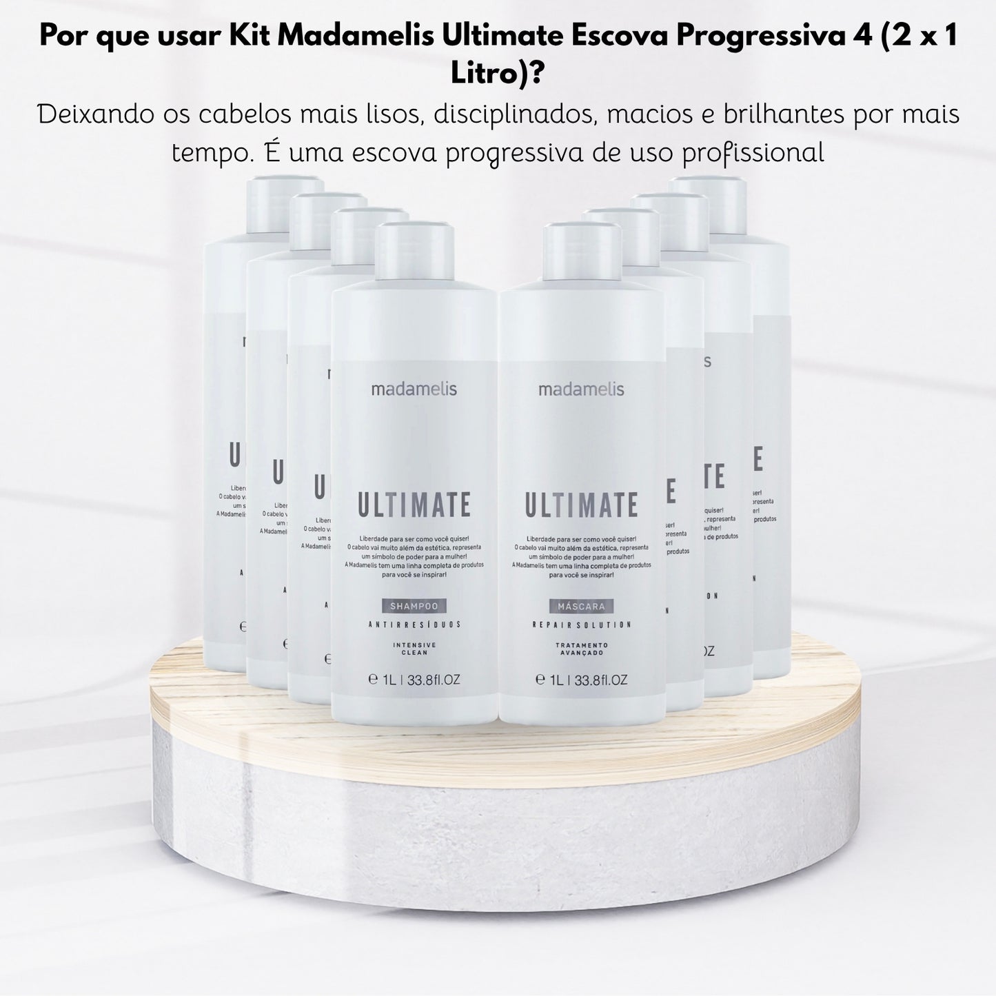 Kit Madamelis Ultimate Escova Progressiva 4 (2 x 1 Litro)