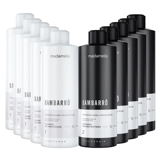 Kit Madamelis Bambarro Escova Progressiva 5 (2 X 1 Litro)