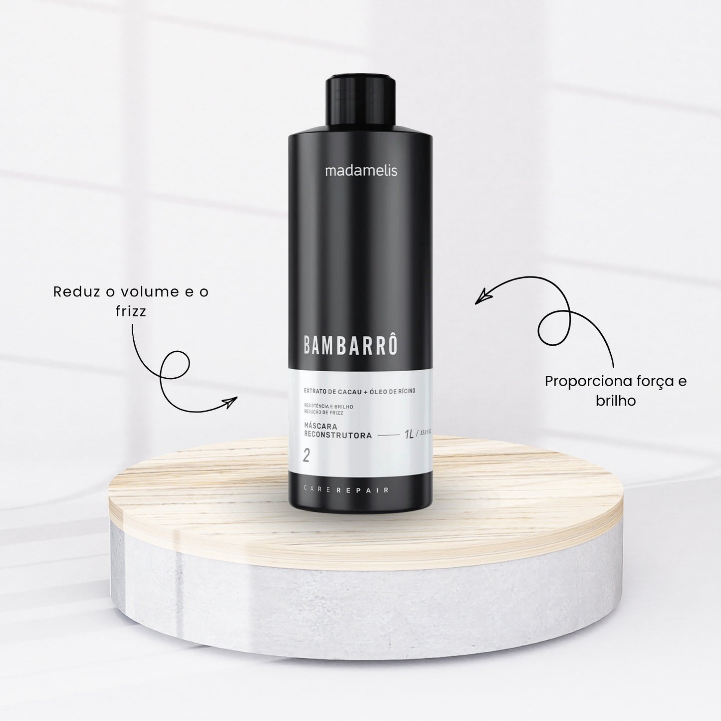 Kit Madamelis Bambarro Escova Progressiva 5 (2 X 1 Litro)