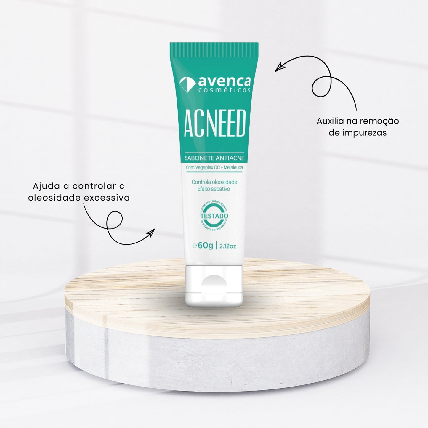 Sabonete Avenca Líquido Facial Antiacne Acneed 60g