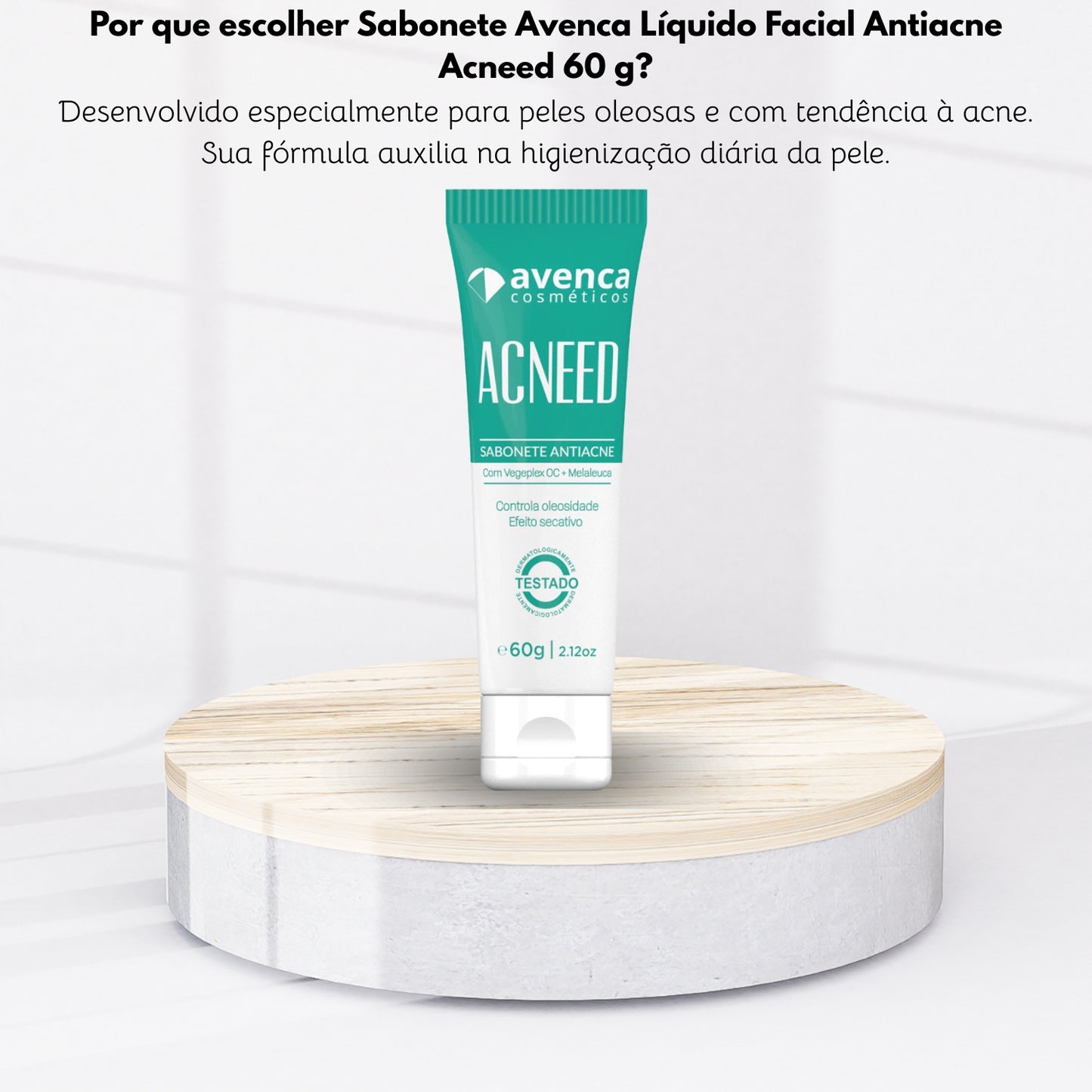 Sabonete Avenca Líquido Facial Antiacne Acneed 60g