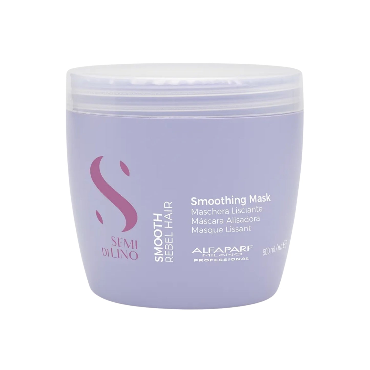 Máscara Alfaparf Semi Di Lino Smoothing Rebel Hair 500 ml