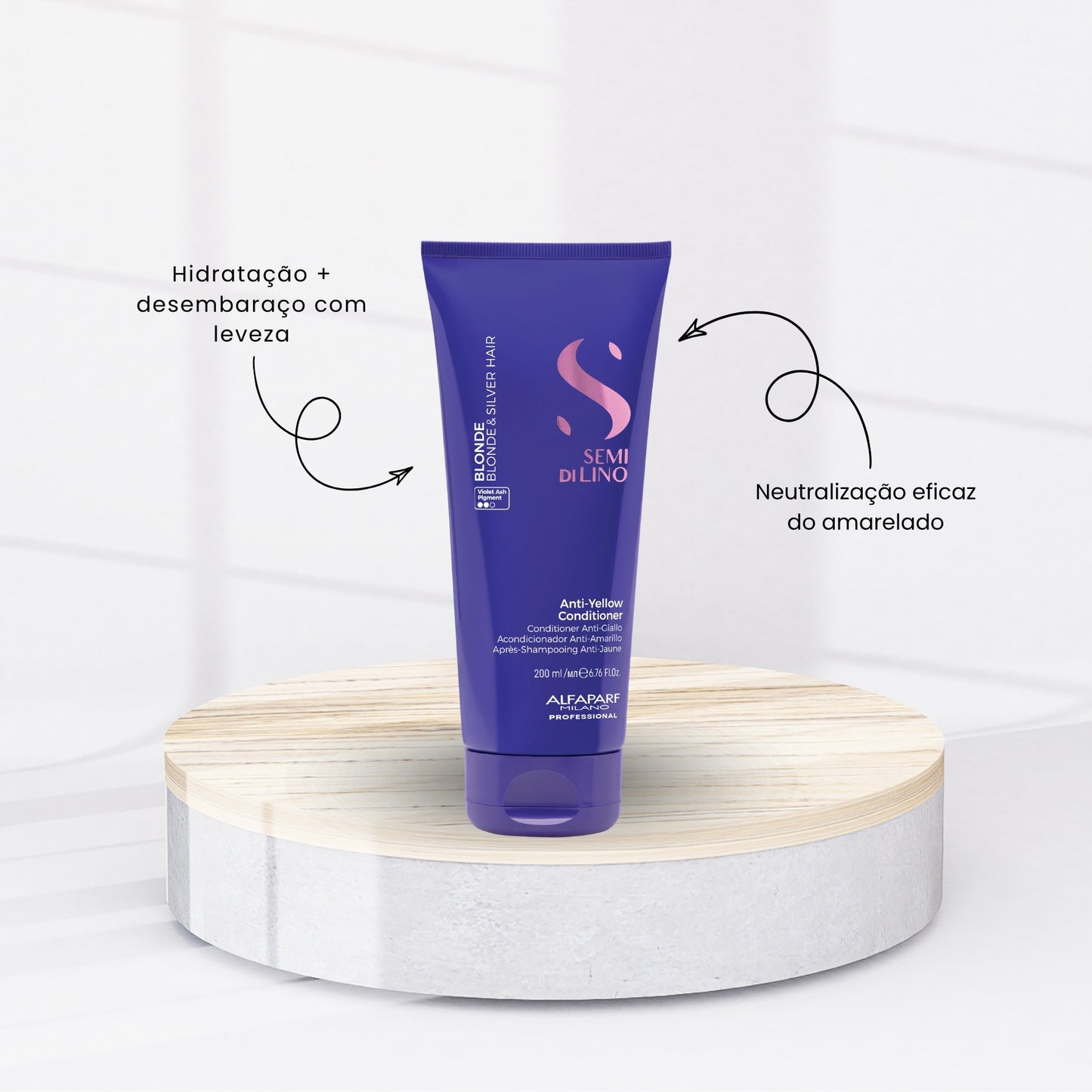 Condicionador Alfaparf Semi Di Lino Blonde Anti-Yellow 200 ml