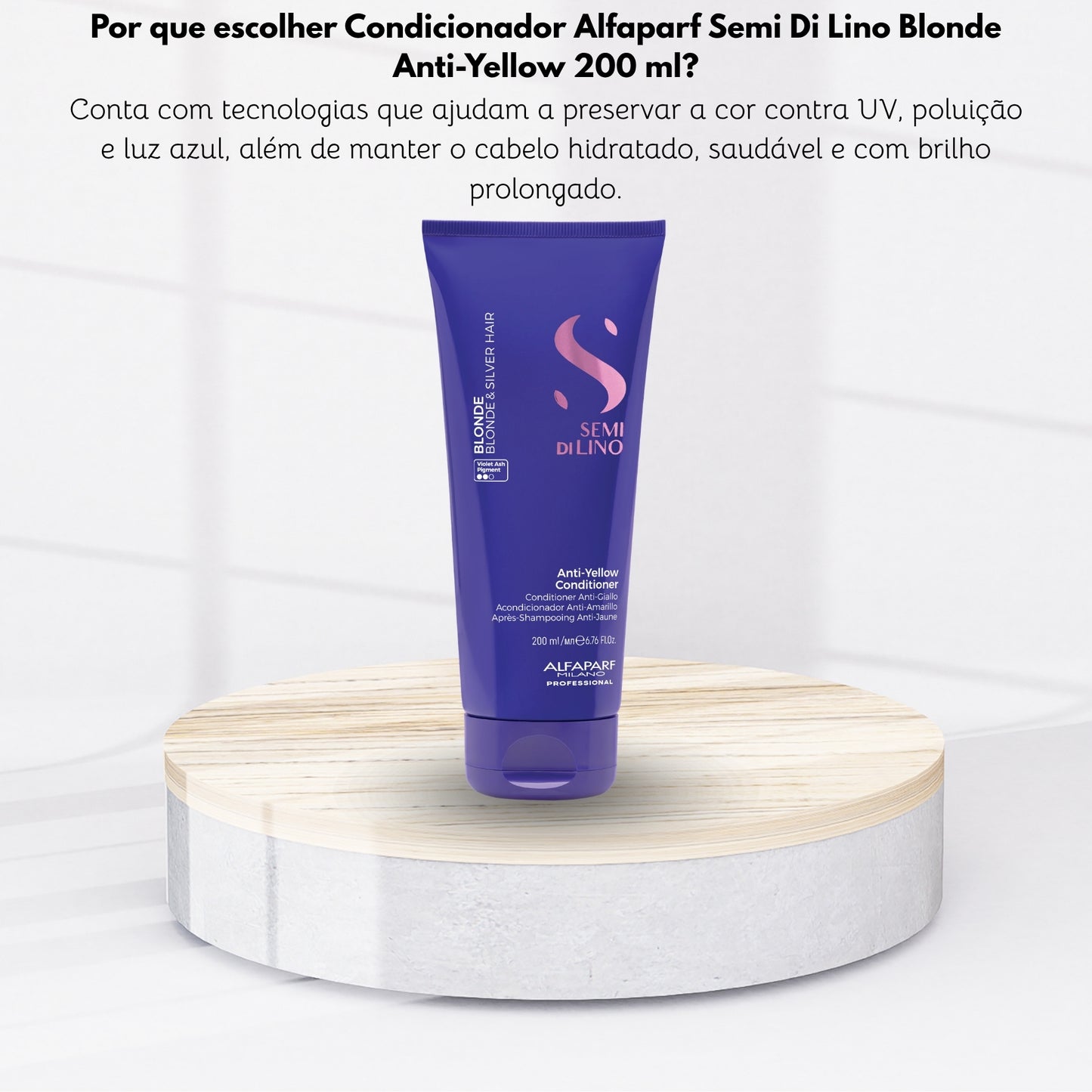 Condicionador Alfaparf Semi Di Lino Blonde Anti-Yellow 200 ml