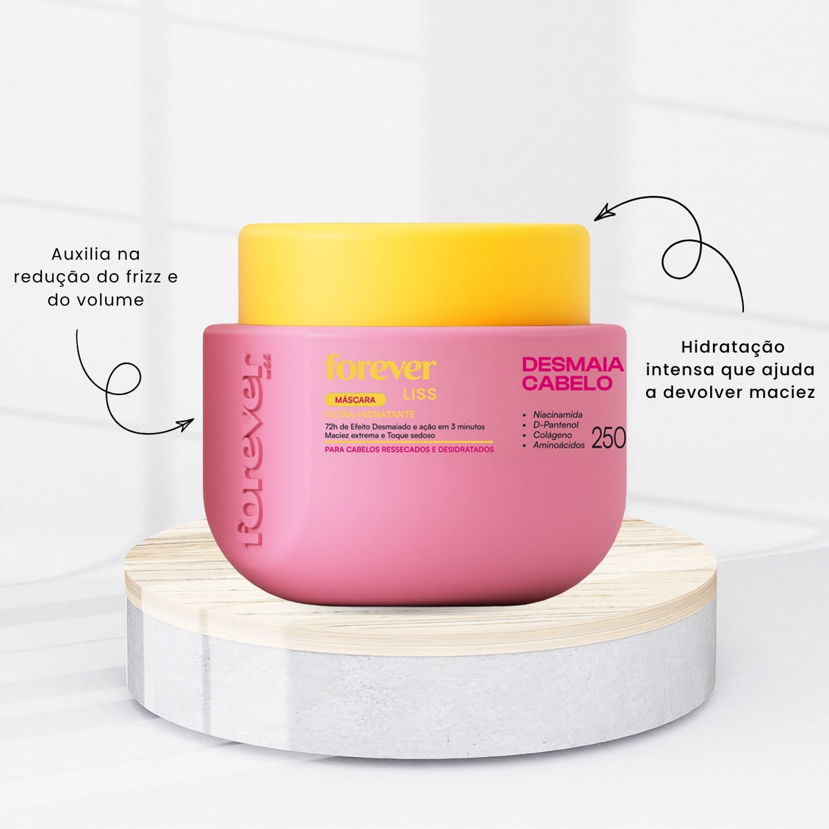 Máscara Forever Liss Desmaia Cabelo Ultra Hidratante 250 g