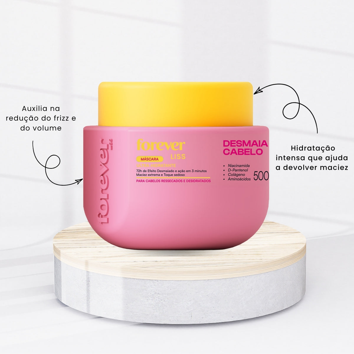 Máscara Forever Liss Desmaia Cabelo Ultra Hidratante 500 g