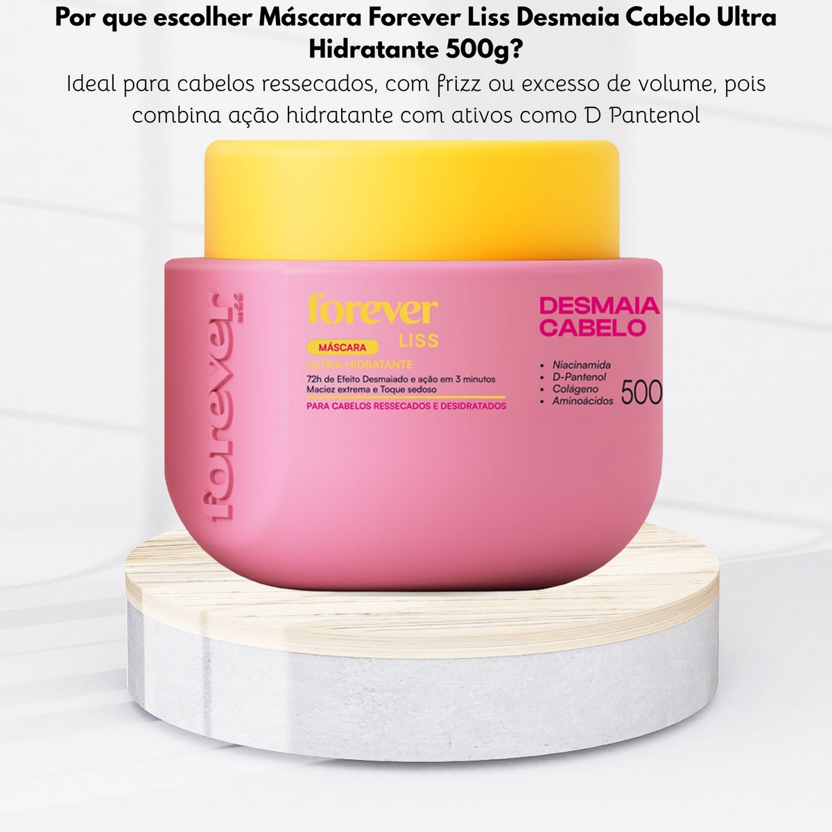 Máscara Forever Liss Desmaia Cabelo Ultra Hidratante 500 g