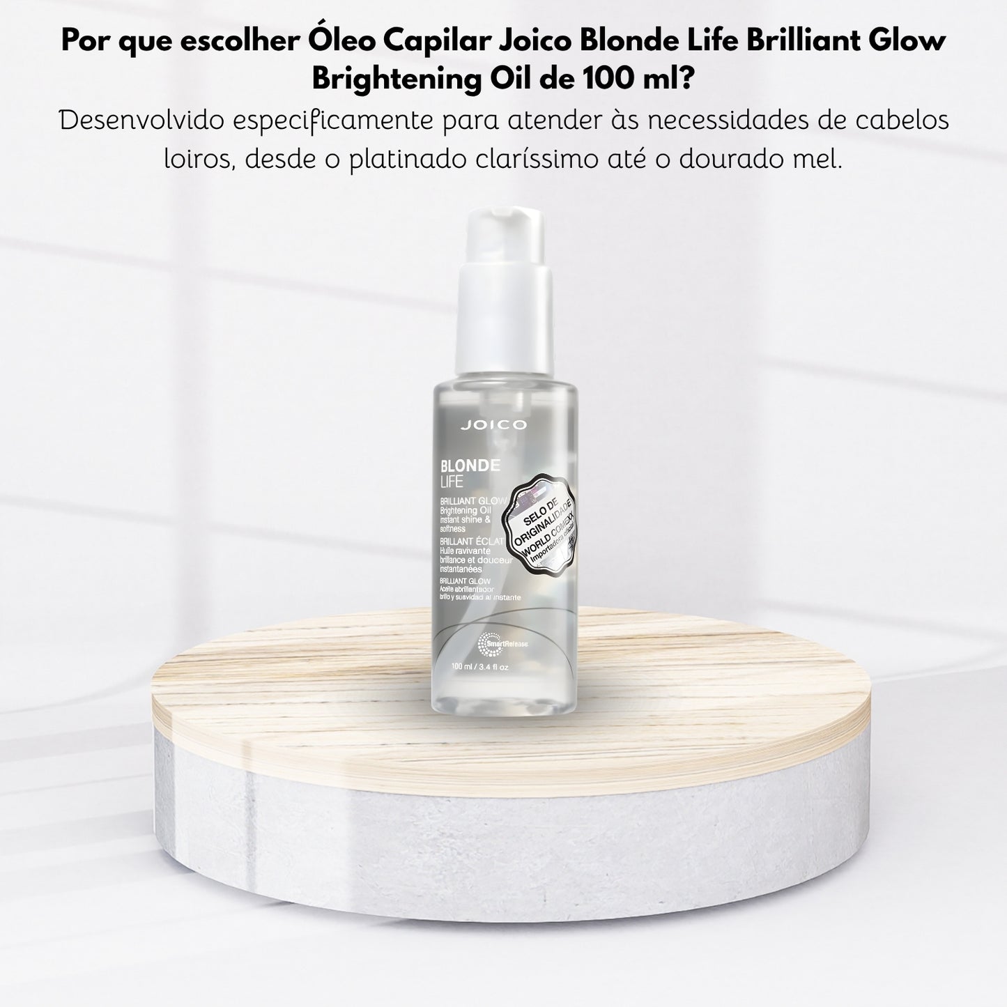 Oleo Capilar Joico Blonde Life Brilliant Glow Brightening Oil 100 ml