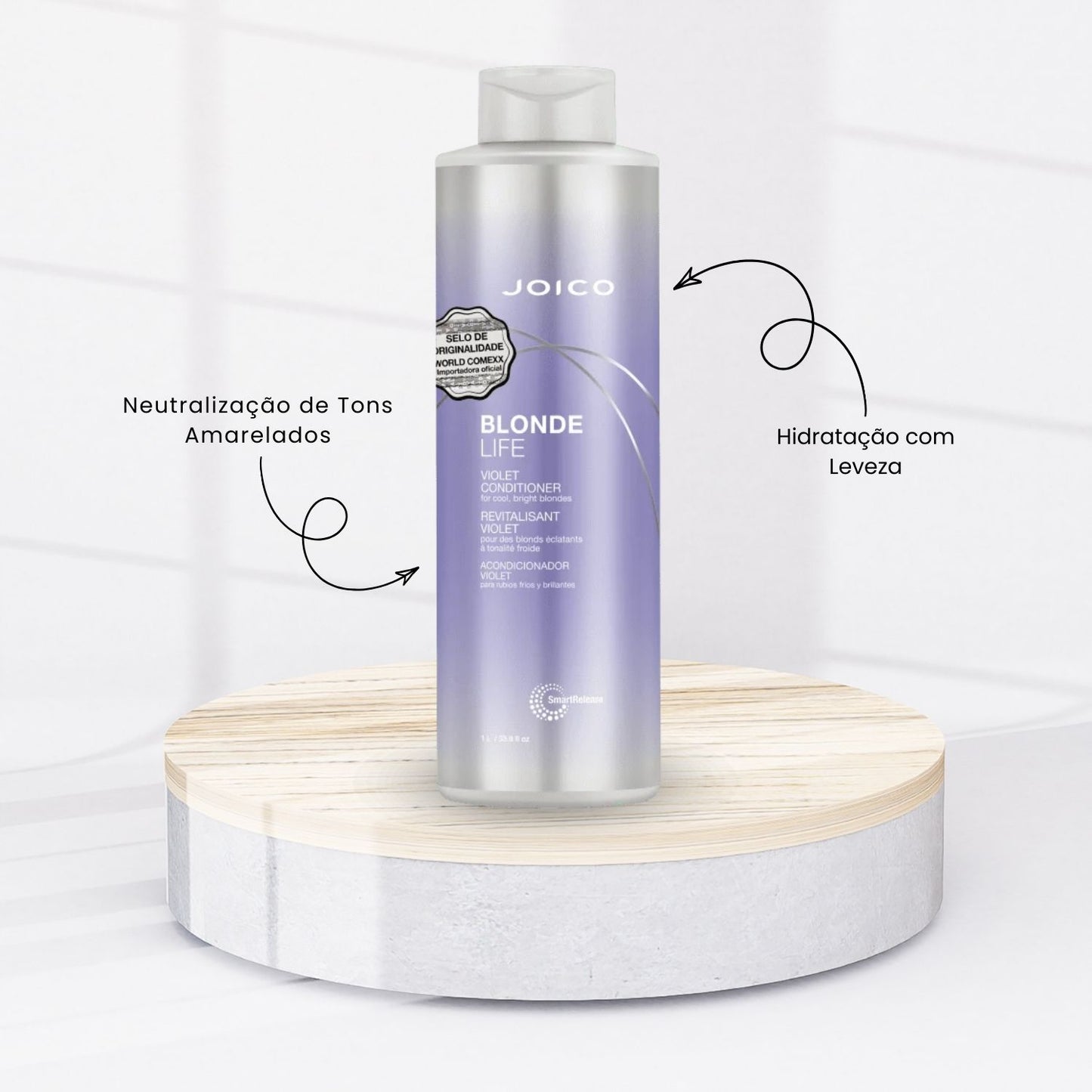 Condicionador Joico Blonde Life Violet Smart Release 1 Litro