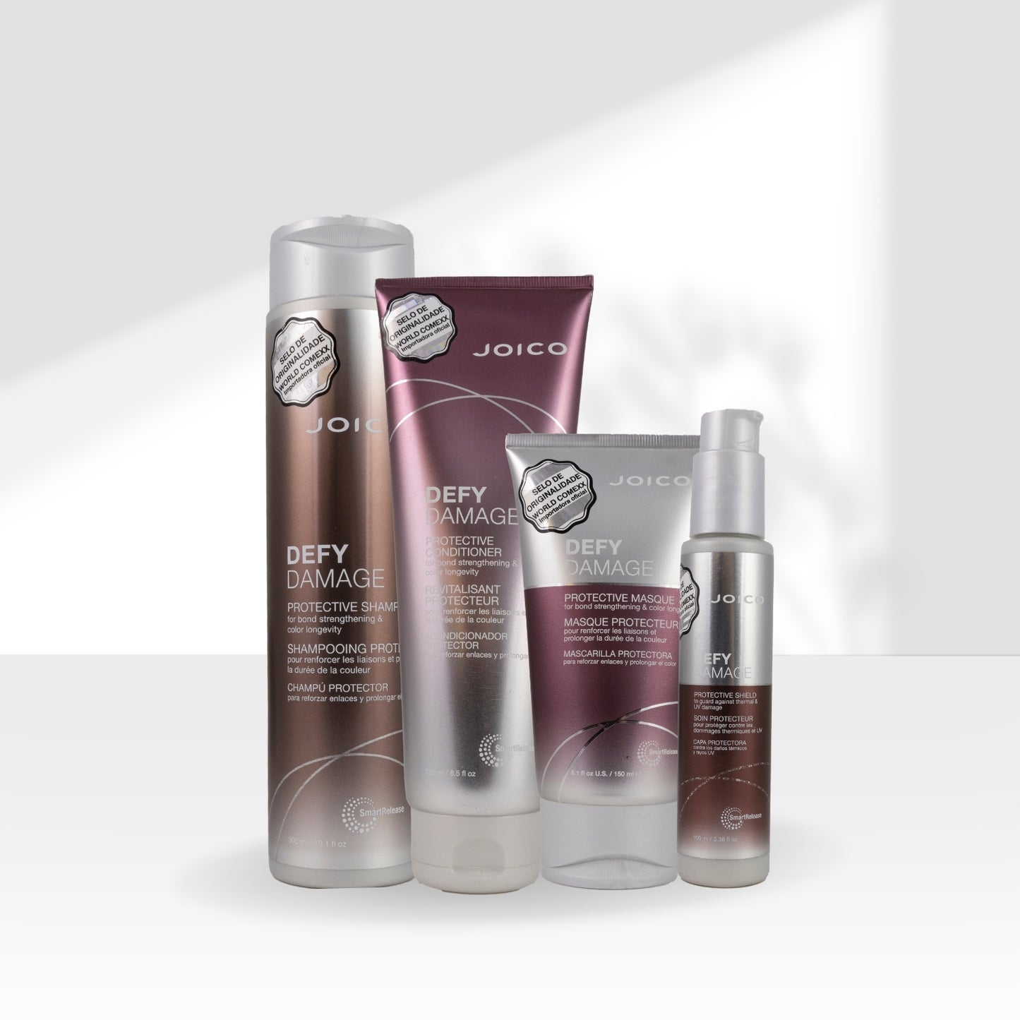Kit Joico Defy Damage Home Care Shampoo + Condicionador + Máscara e Leave-in
